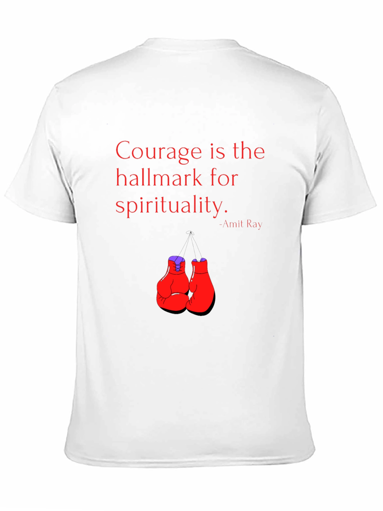 Courage Boxing T-Shirt - Motivational Gym Wear