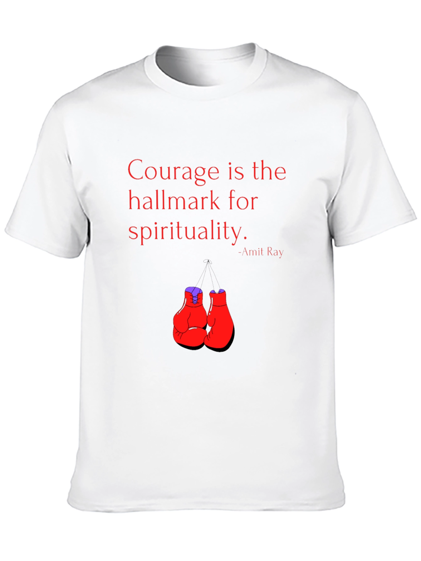 Courage Boxing T-Shirt - Motivational Gym Wear