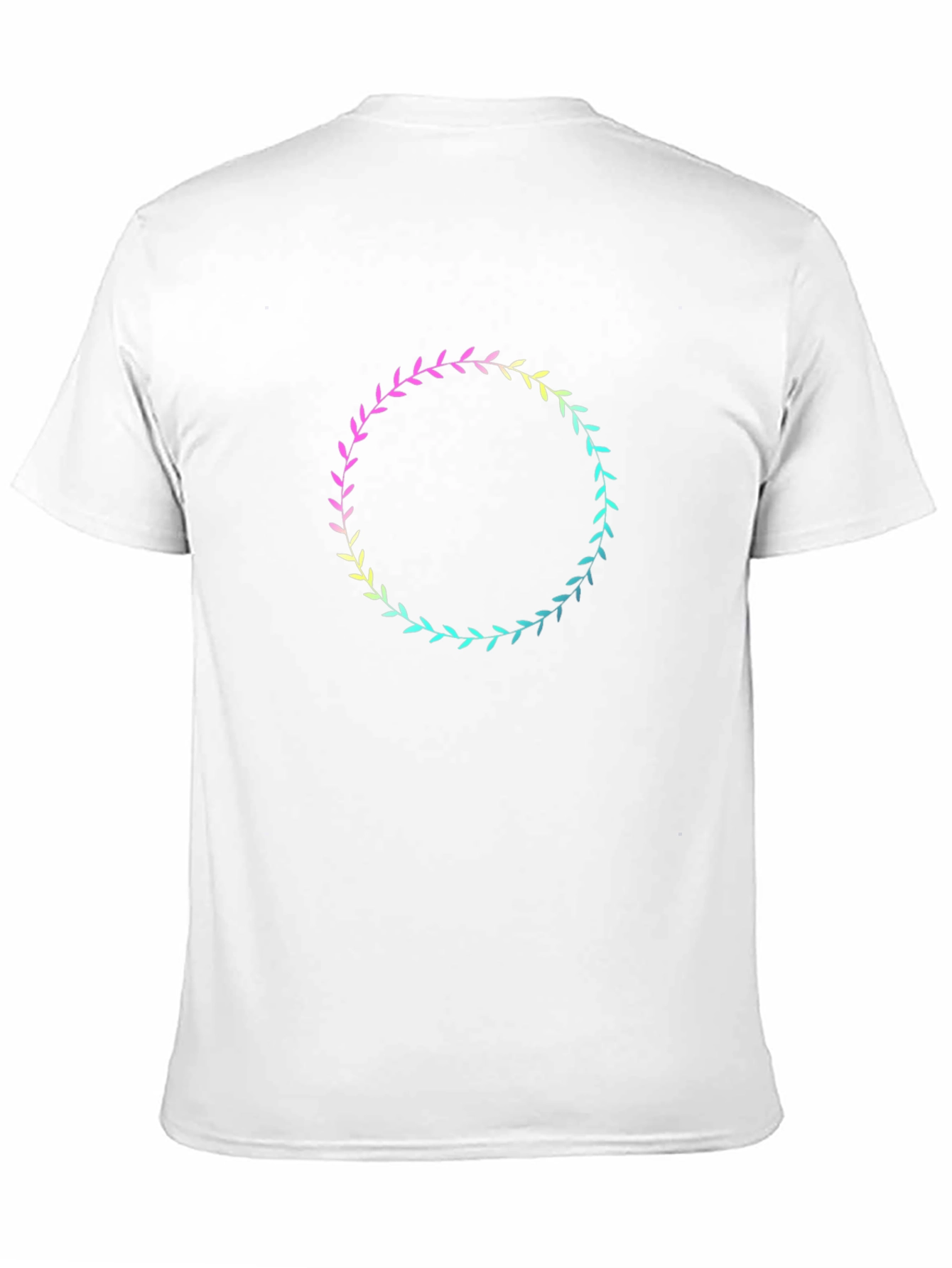 Floral Wreath Graphic Tee - Black