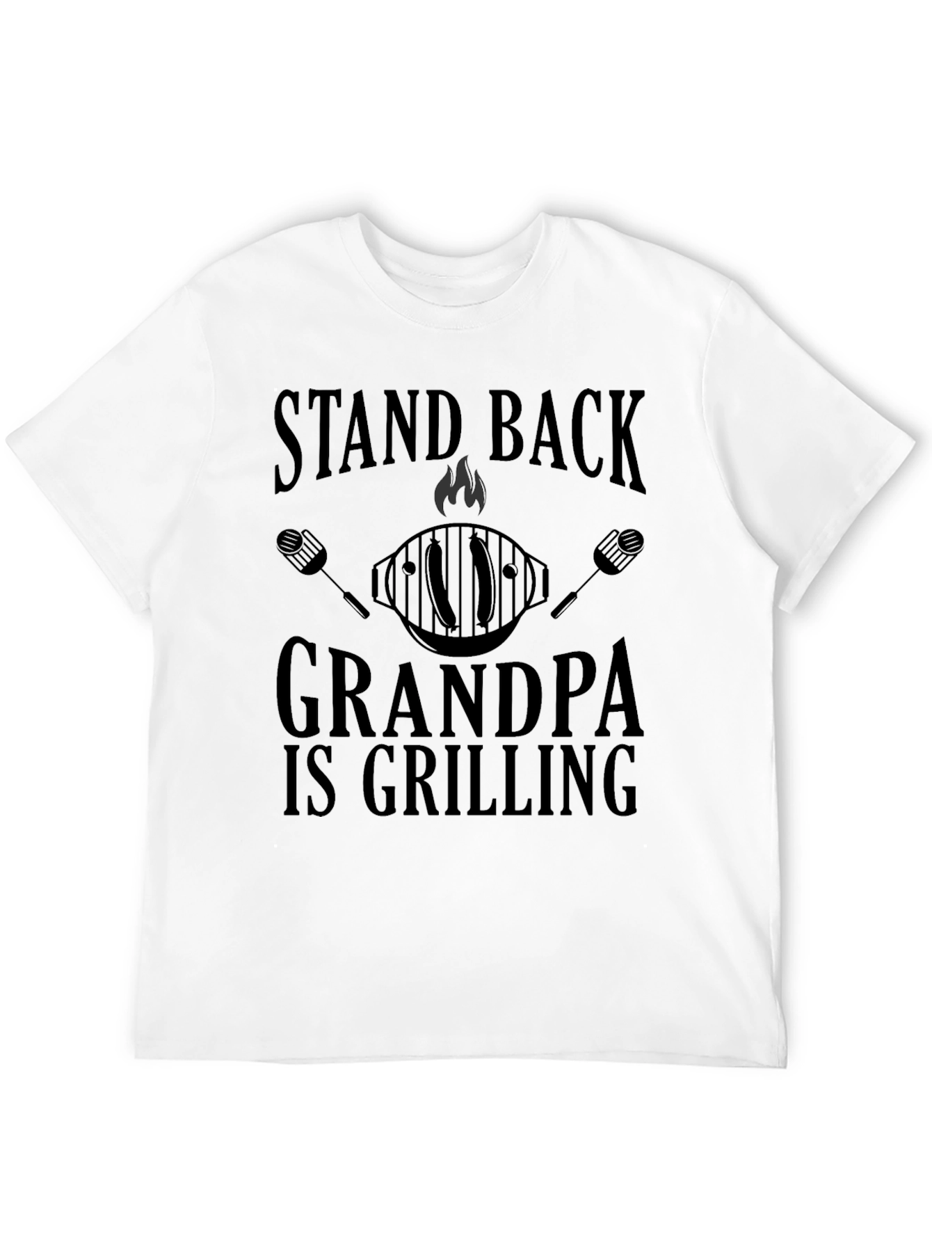 Stand Back Grandpa is Grilling T-Shirt BBQ