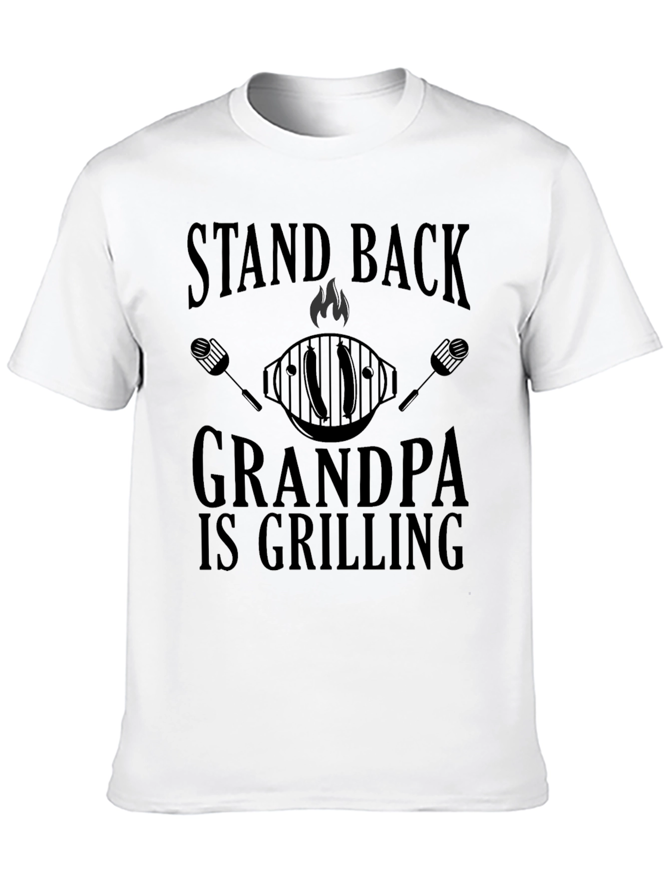 Stand Back Grandpa is Grilling T-Shirt BBQ