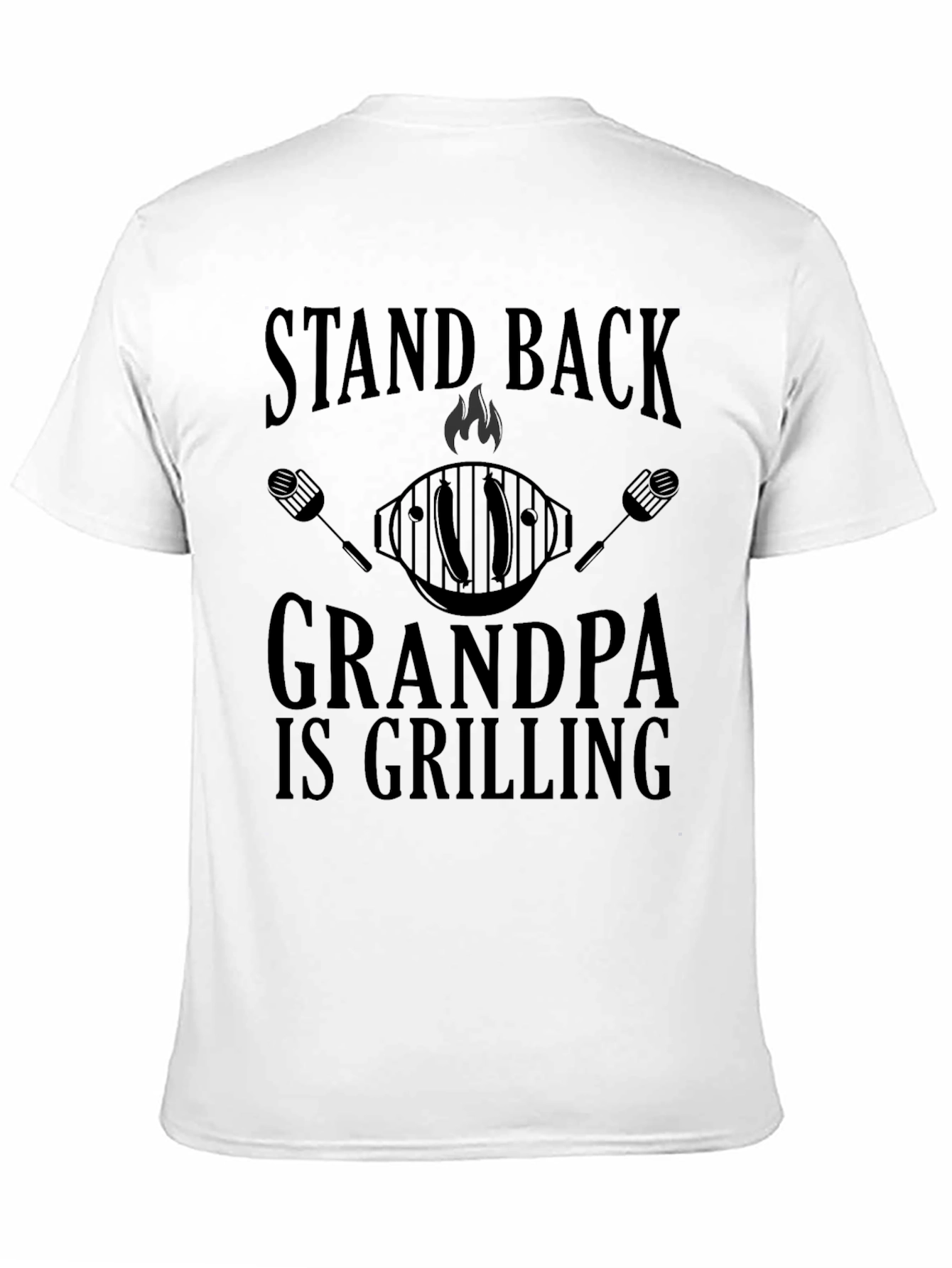 Stand Back Grandpa is Grilling T-Shirt BBQ