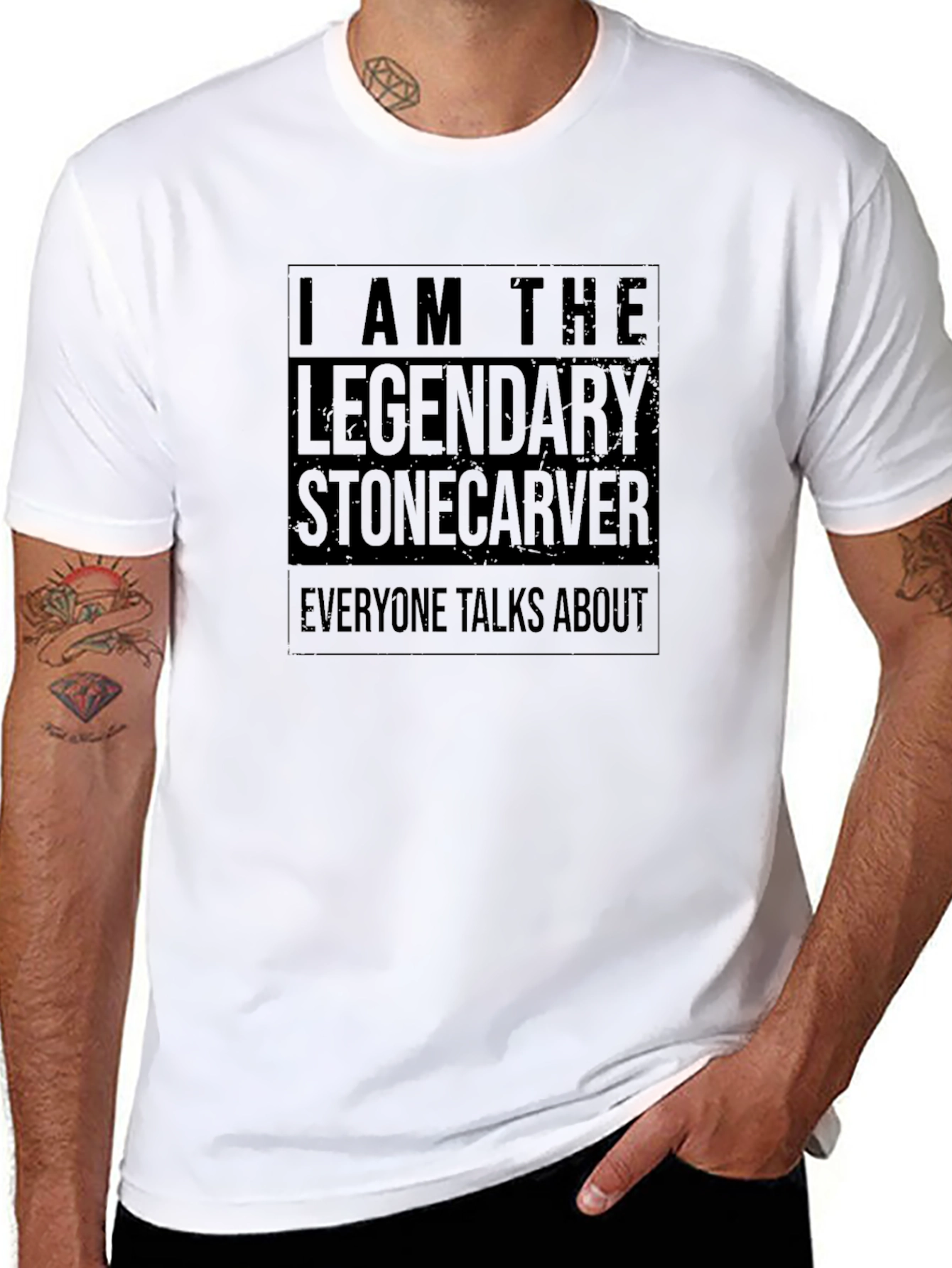 Legendary Stonecarver Black T-Shirt