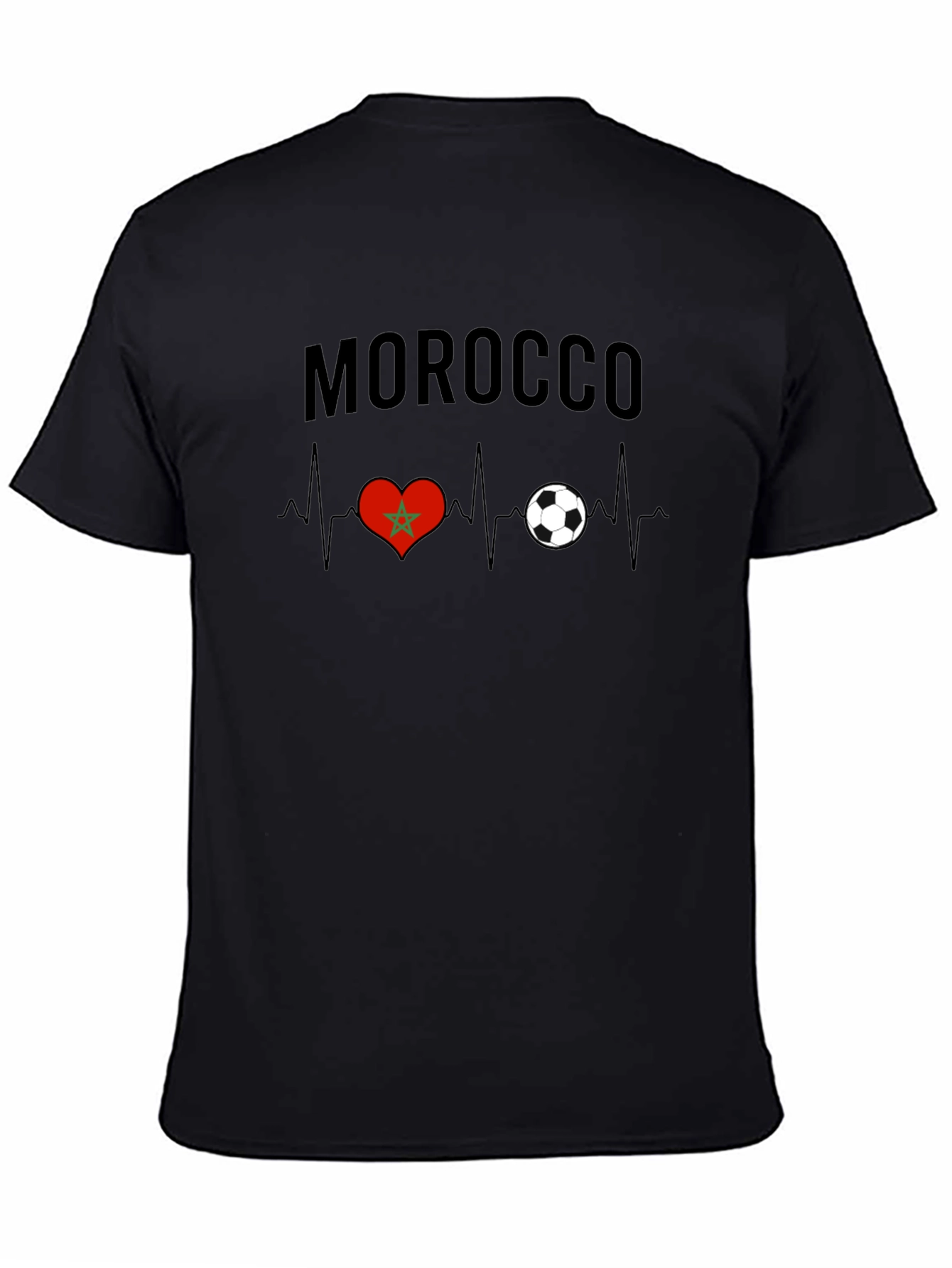 Morocco Soccer Heartbeat T-Shirt