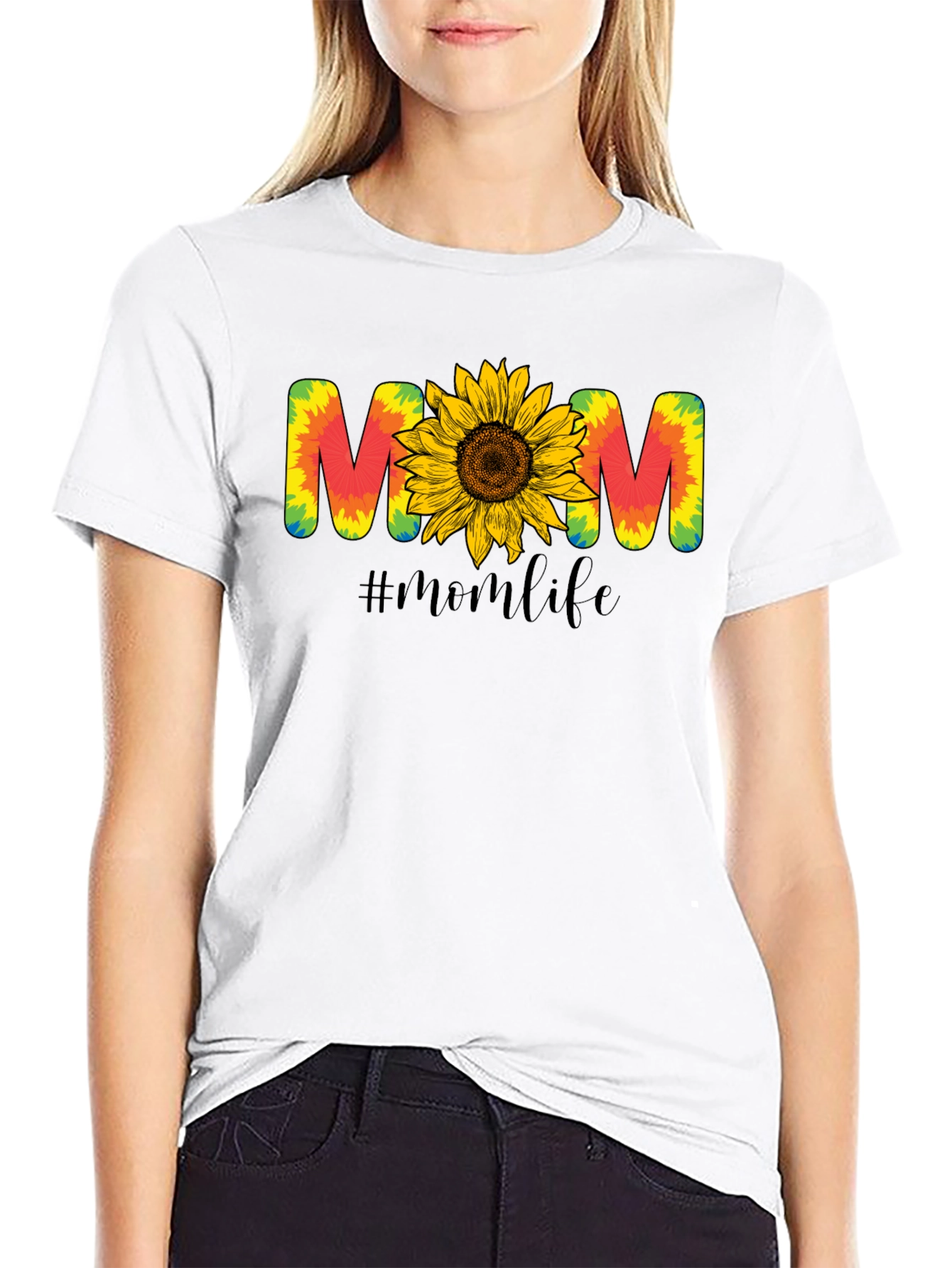 Mom Life Sunflower Graphic Tee