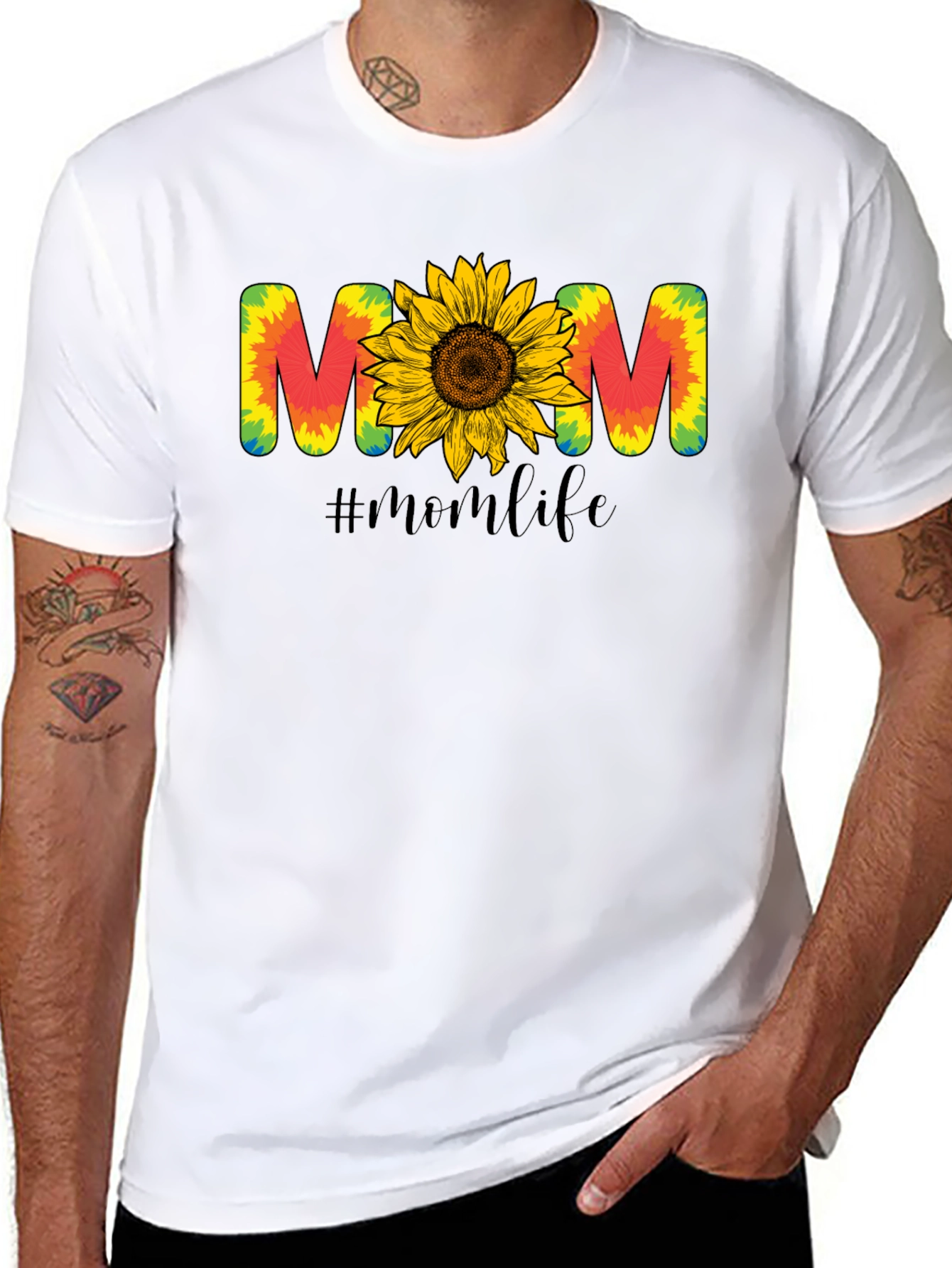 Mom Life Sunflower Graphic Tee