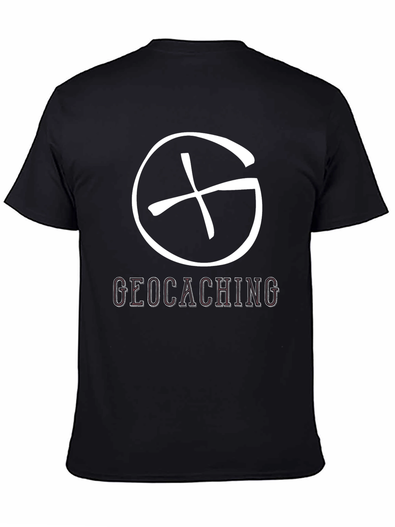 Geocaching Graphic Tee - Black Cotton Blend