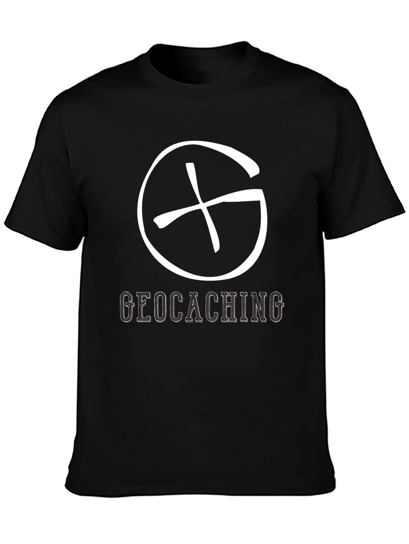 Geocaching Graphic Tee - Black Cotton Blend