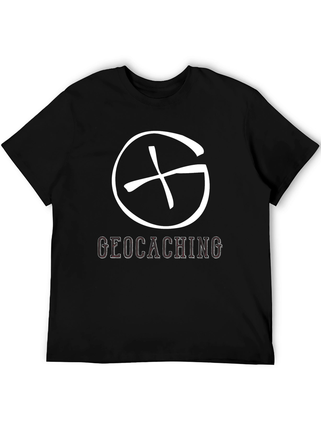Geocaching Graphic Tee - Black Cotton Blend