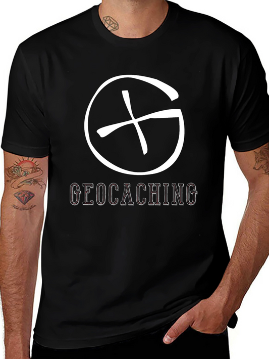 Geocaching Graphic Tee - Black Cotton Blend