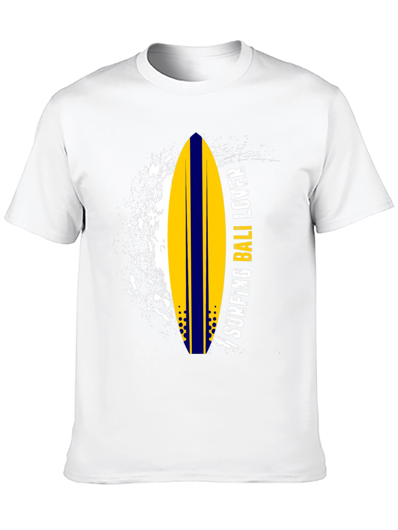 Surfing Bali Lover Black Graphic Tee