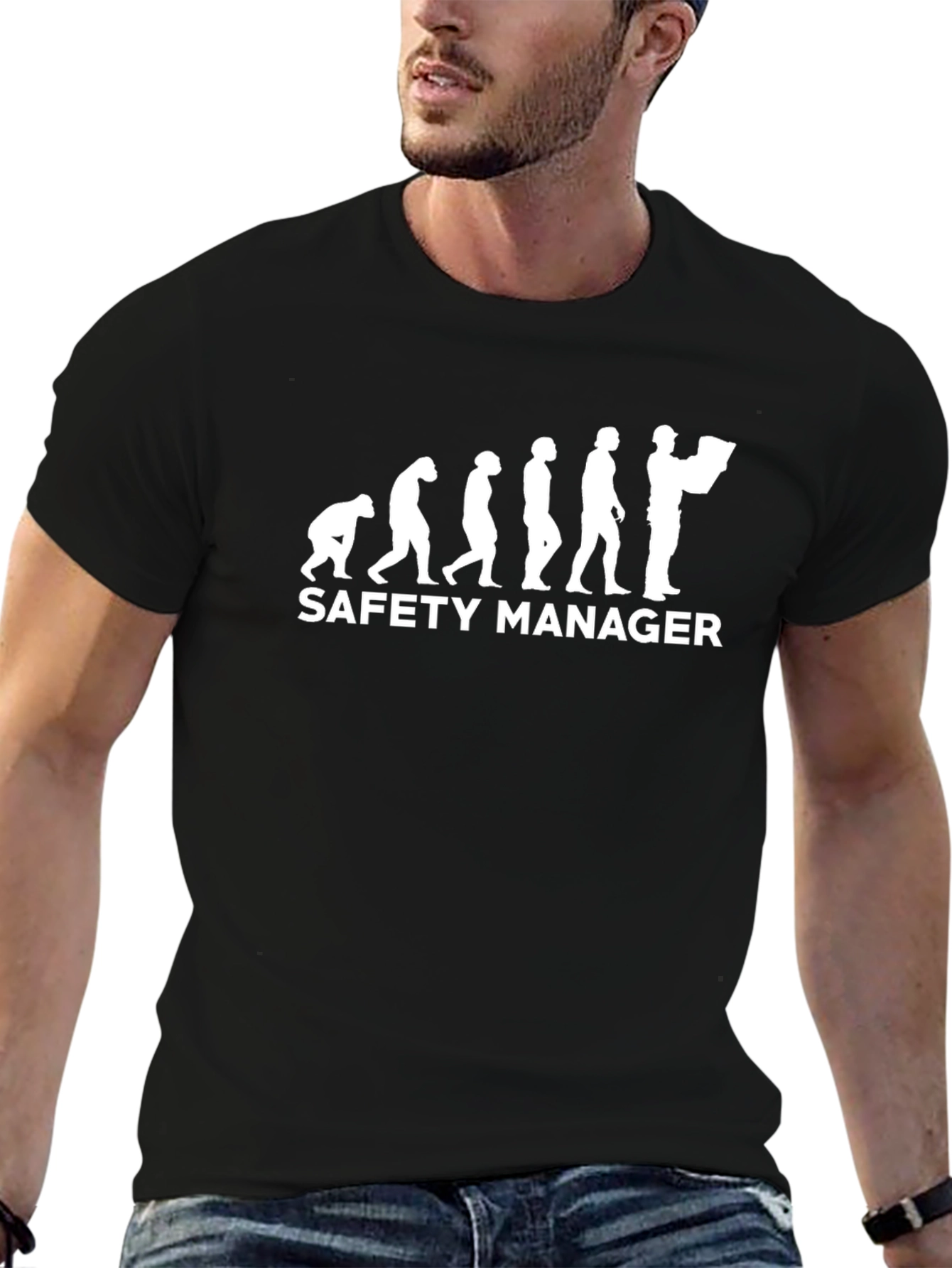 Safety Manager Evolution T-Shirt - Funny Work Tee