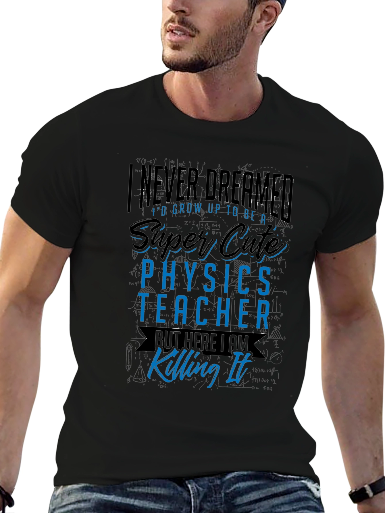 Super Cute Physics Teacher Graphic Tee