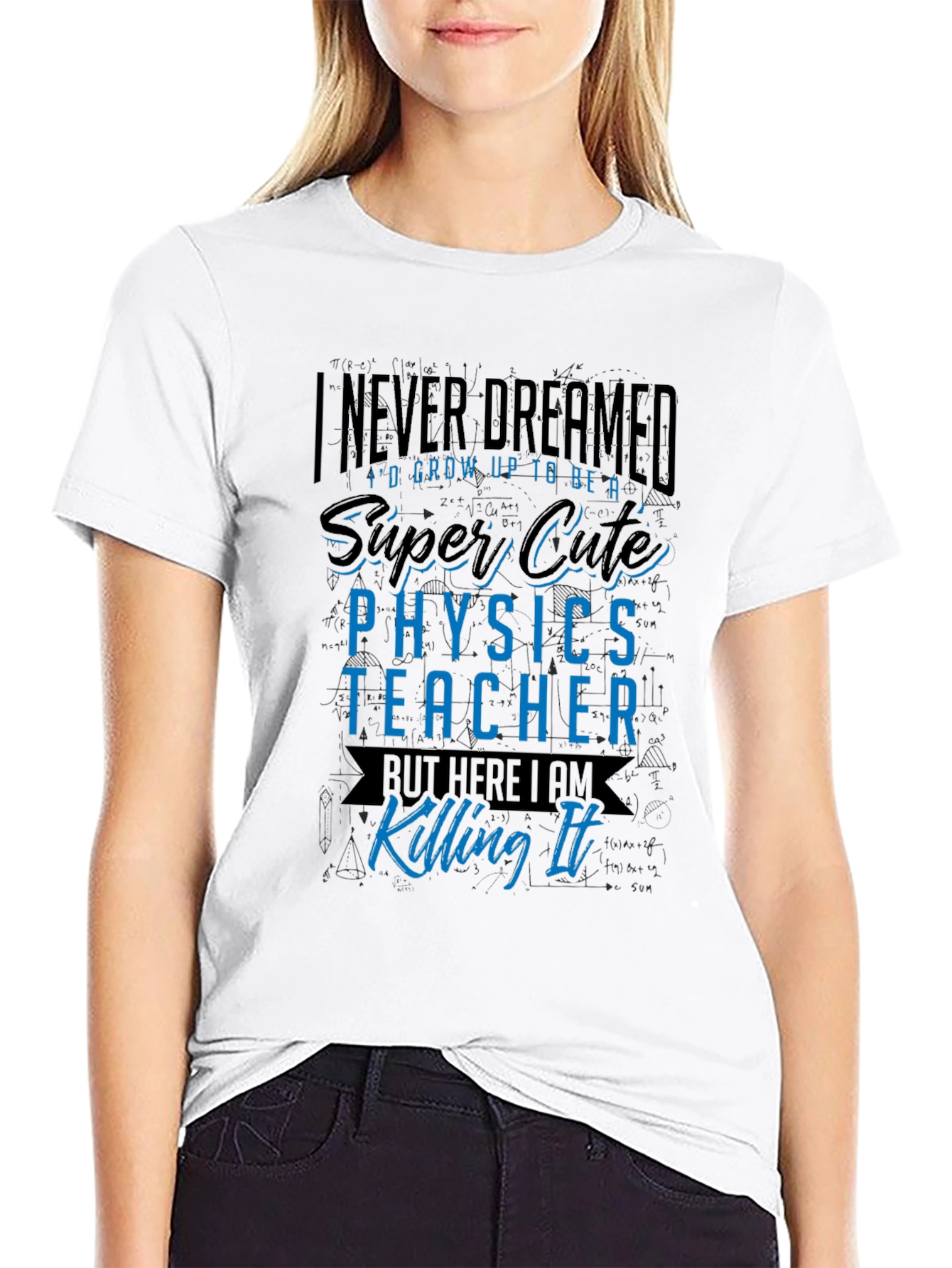 Super Cute Physics Teacher Graphic Tee