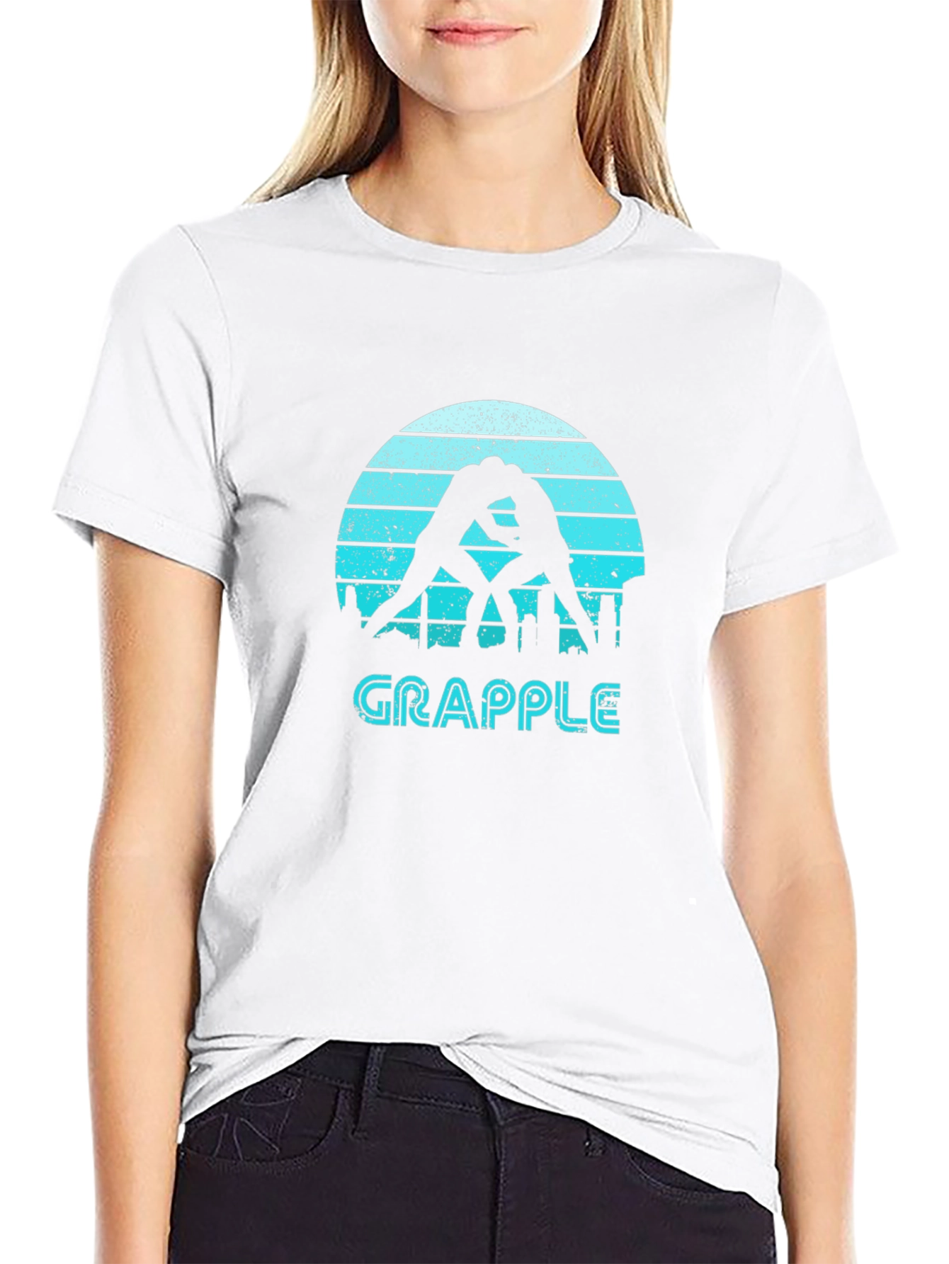 Grapple Wrestling T-Shirt - Retro Style