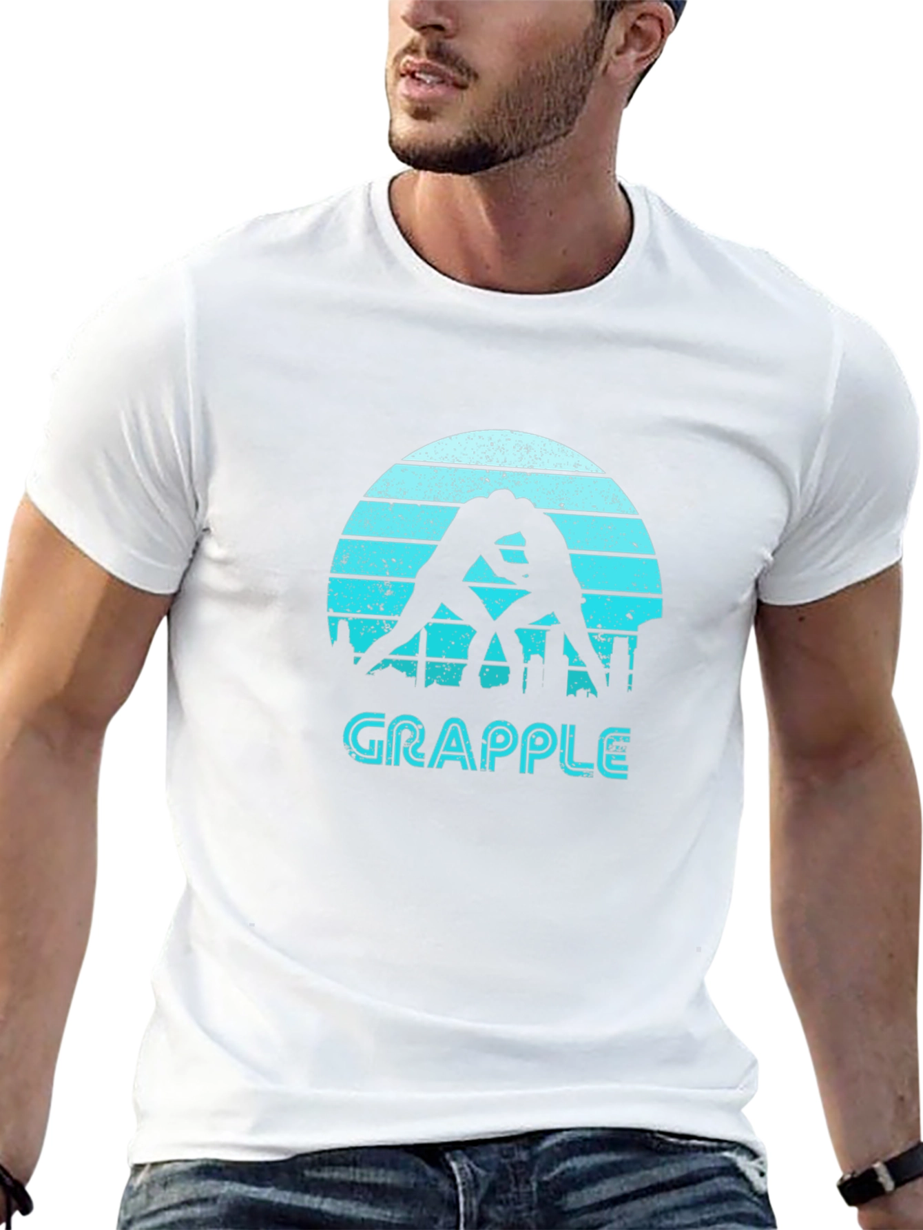 Grapple Wrestling T-Shirt - Retro Style