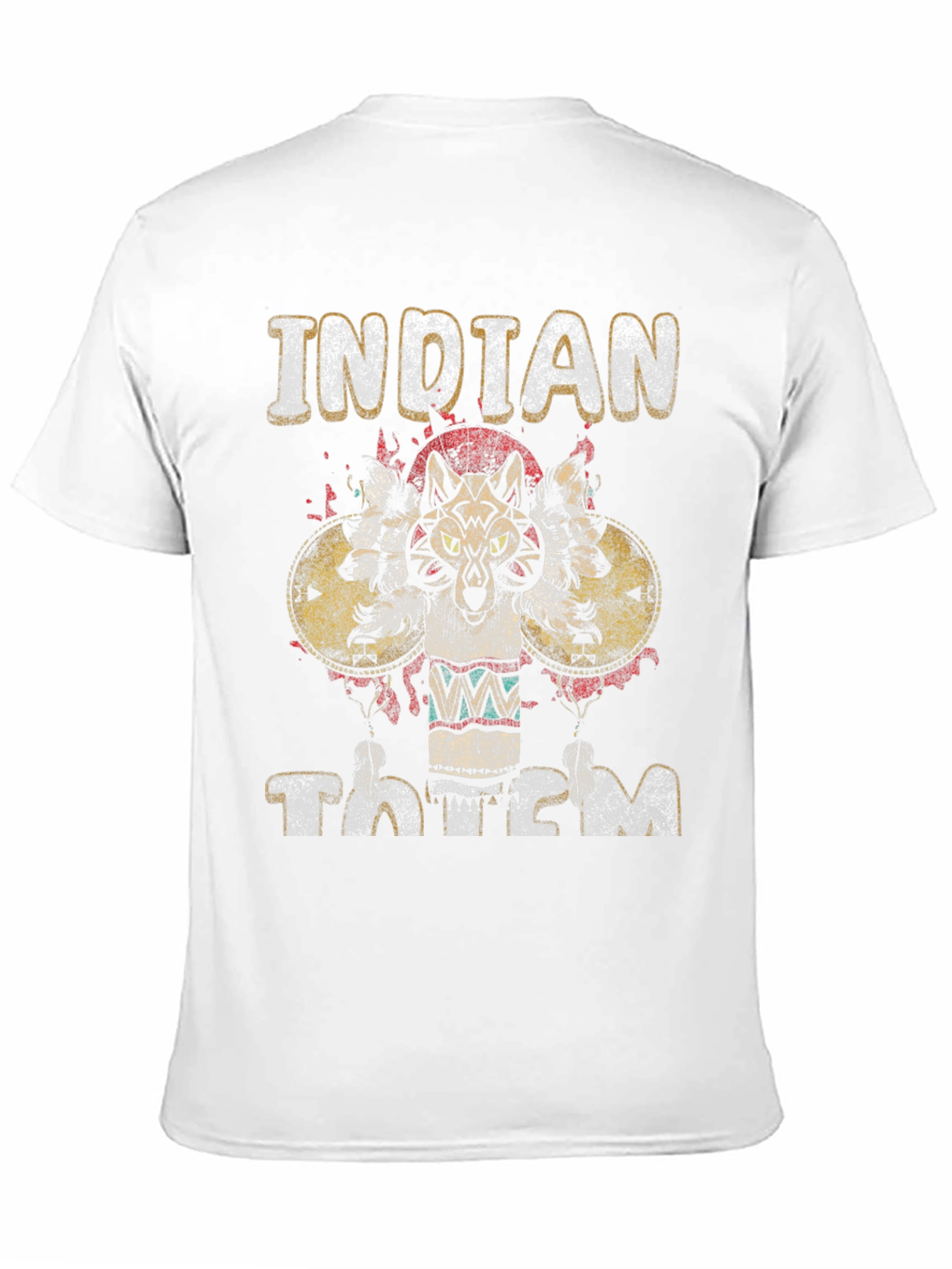 Indian Totem Graphic Print T-Shirt