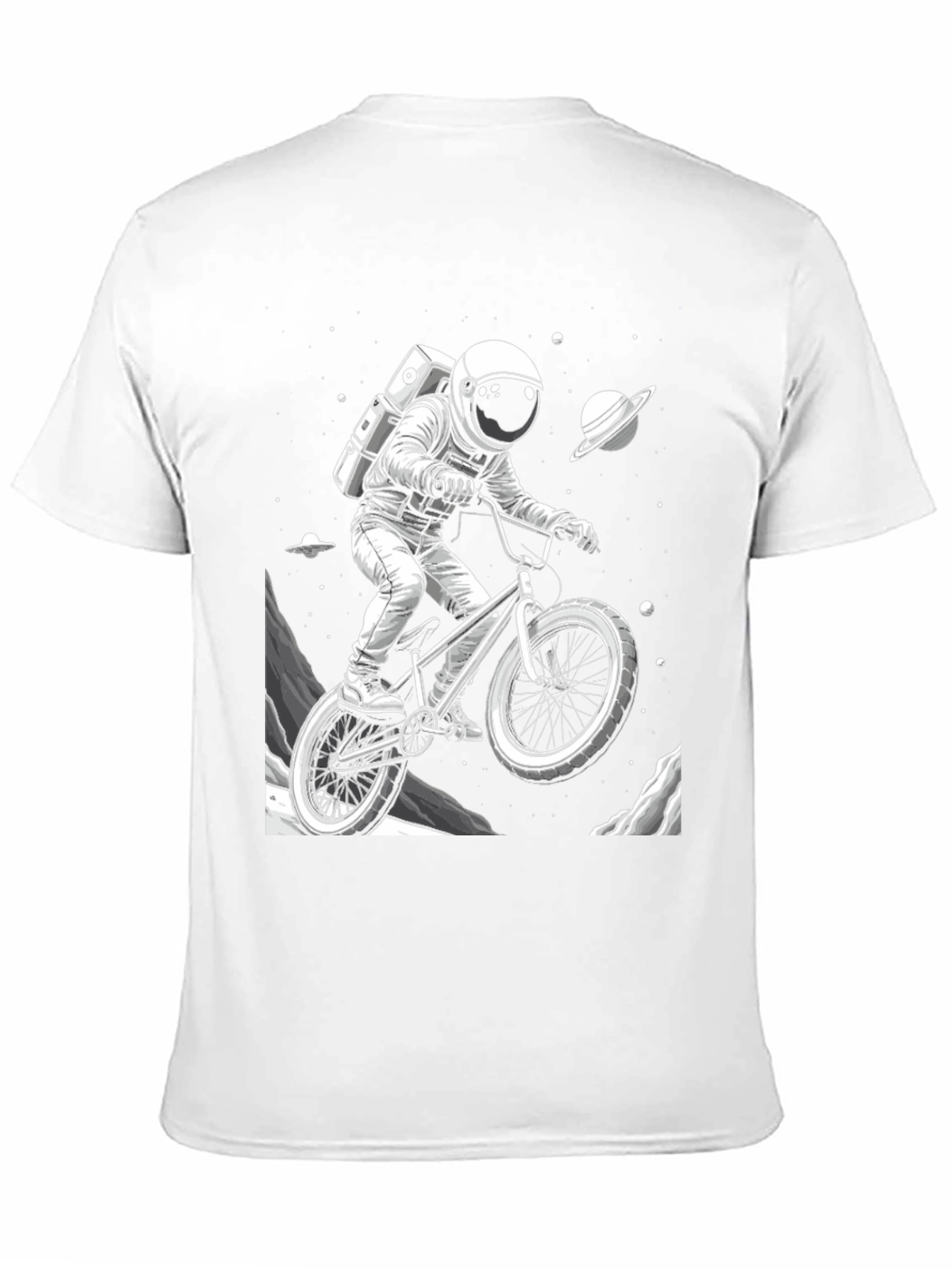 Astronaut BMX Space T-Shirt
