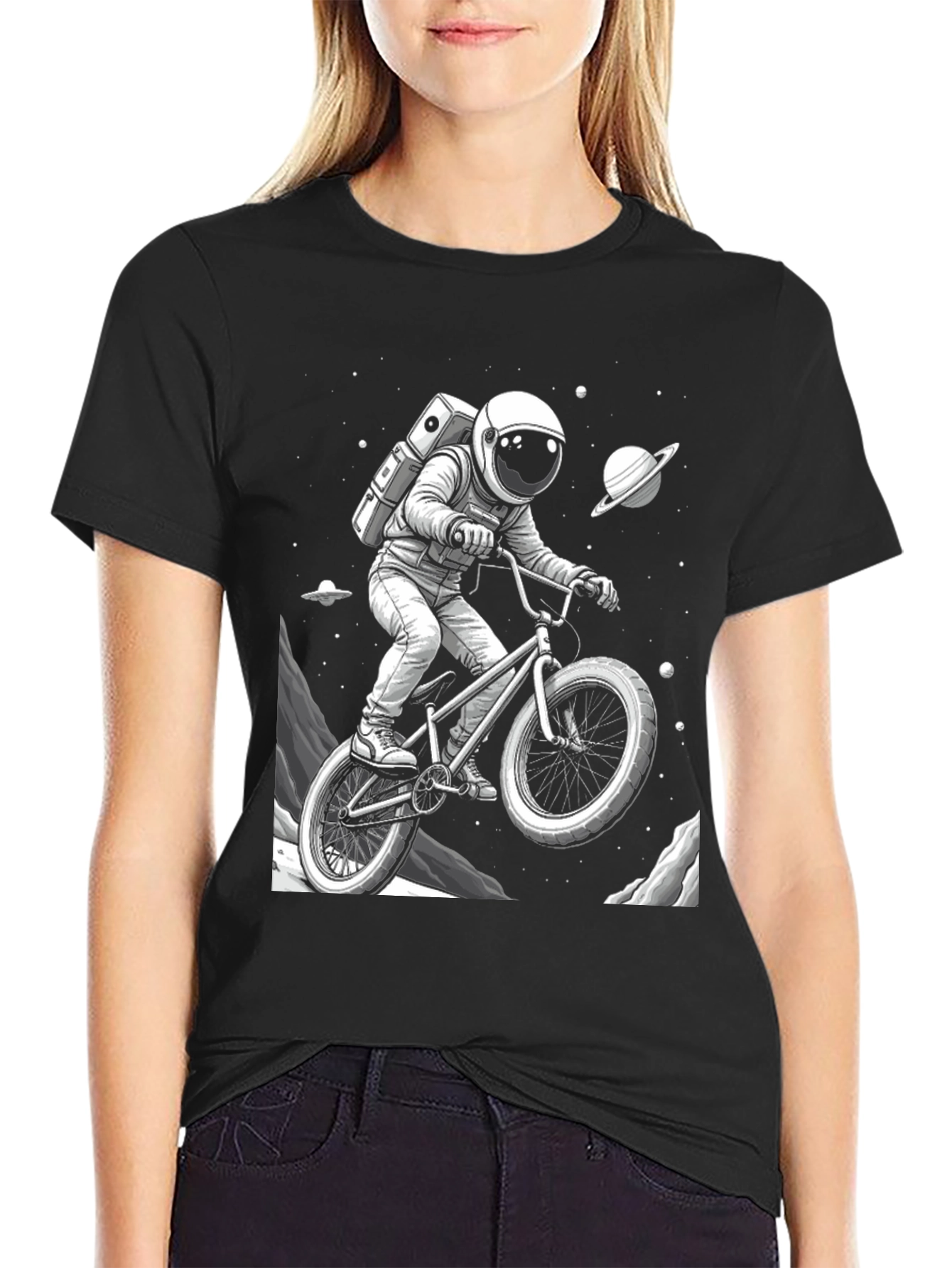 Astronaut BMX Space T-Shirt