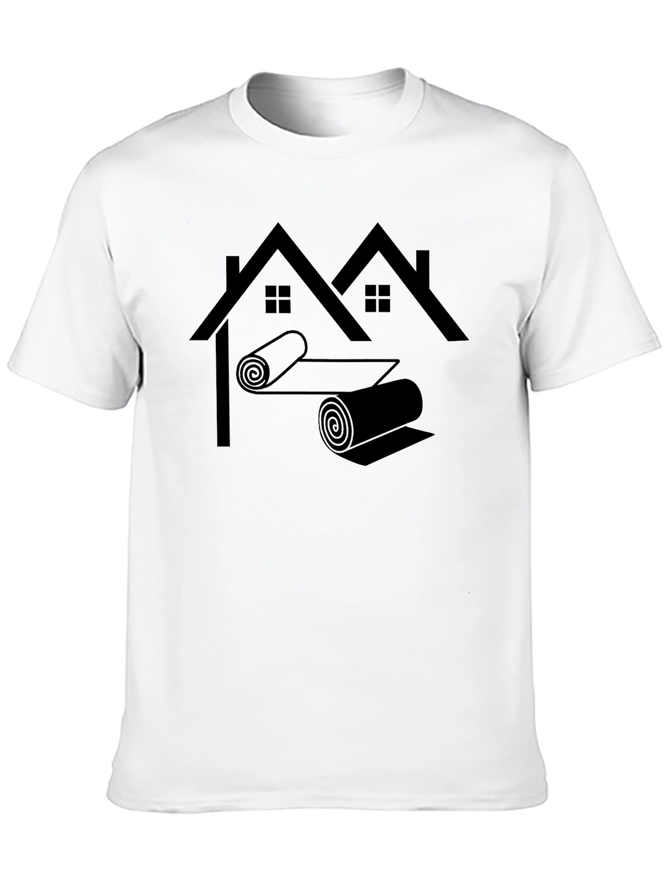 Roofer T-Shirt - Home Building Black Tee