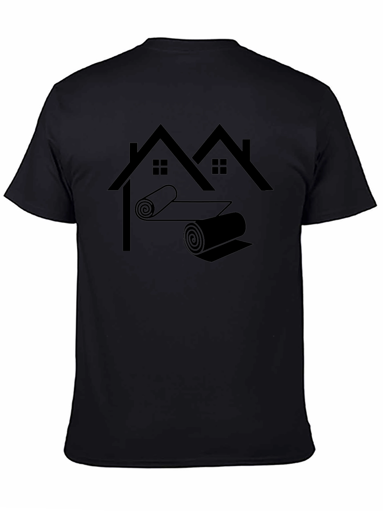 Roofer T-Shirt - Home Building Black Tee