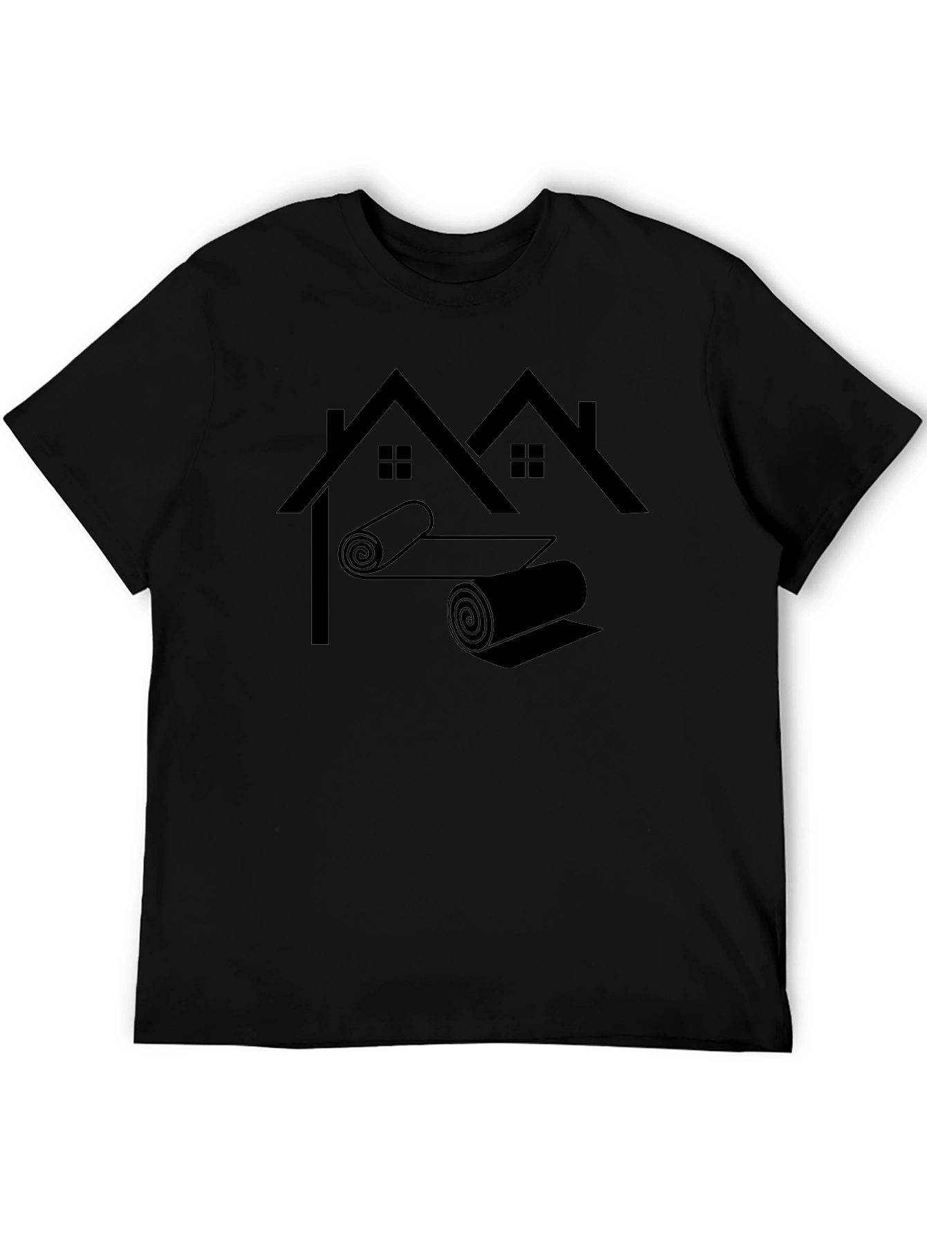 Roofer T-Shirt - Home Building Black Tee