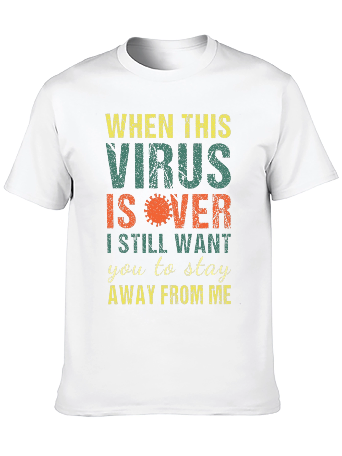 Funny Stay Away Graphic T-Shirt