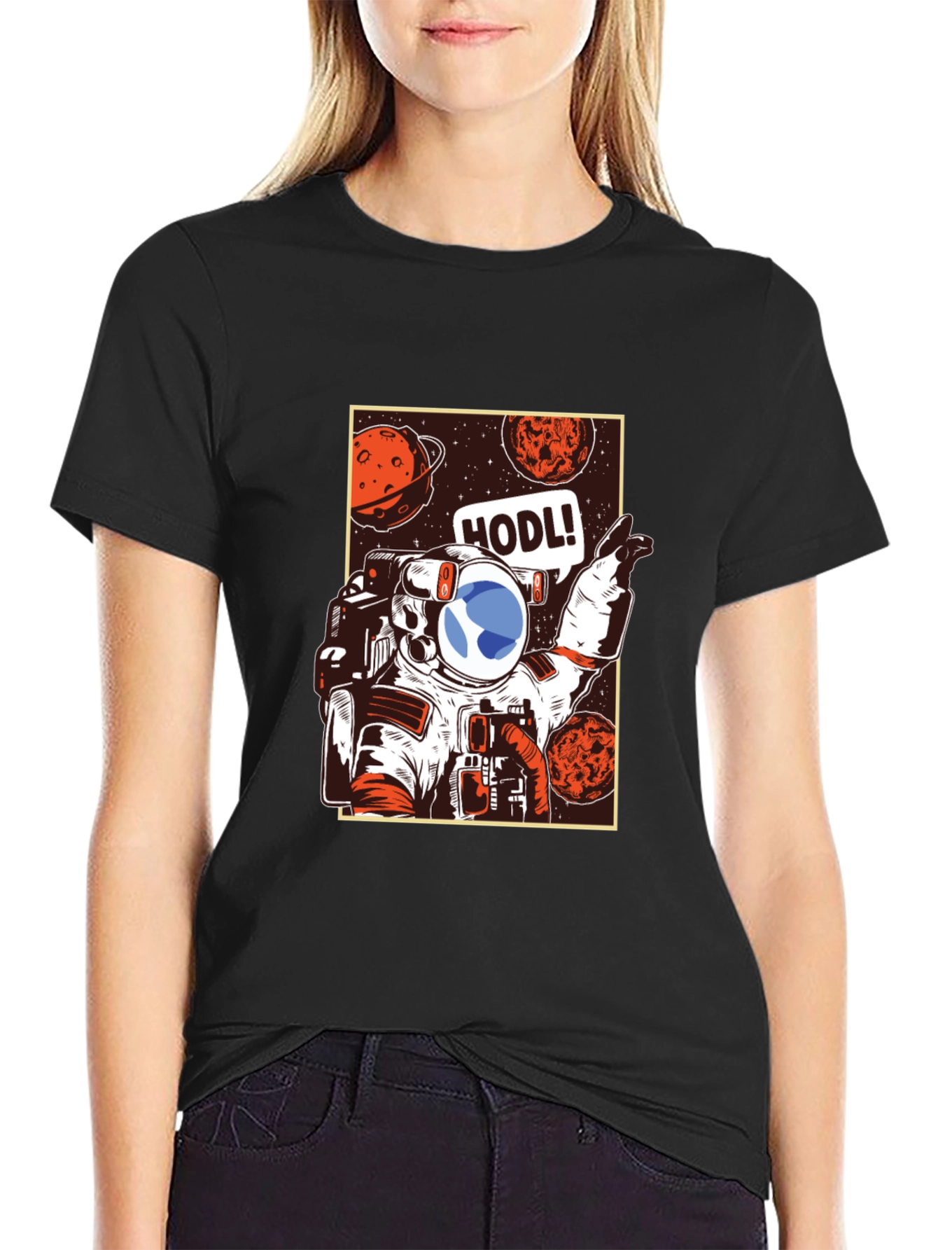 Astronaut HODL T-Shirt - Crypto Investor Tee