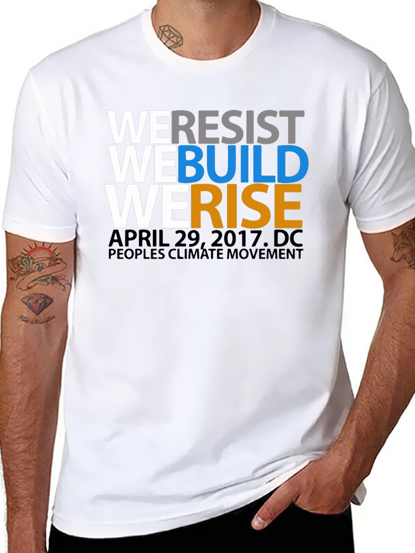 We Resist We Build We Rise T-Shirt