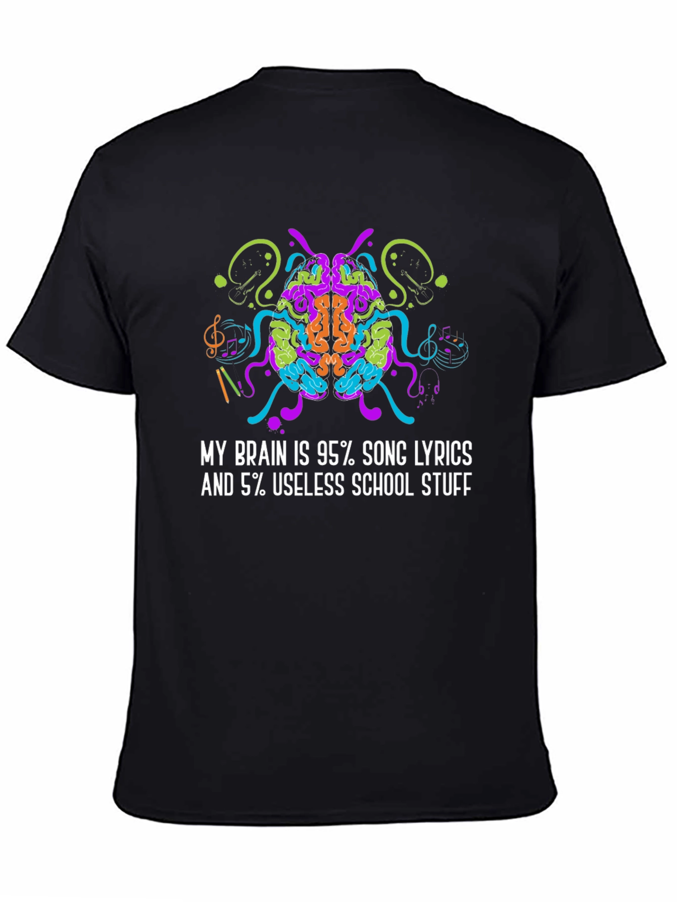 Brain Song Lyrics Graphic Tee