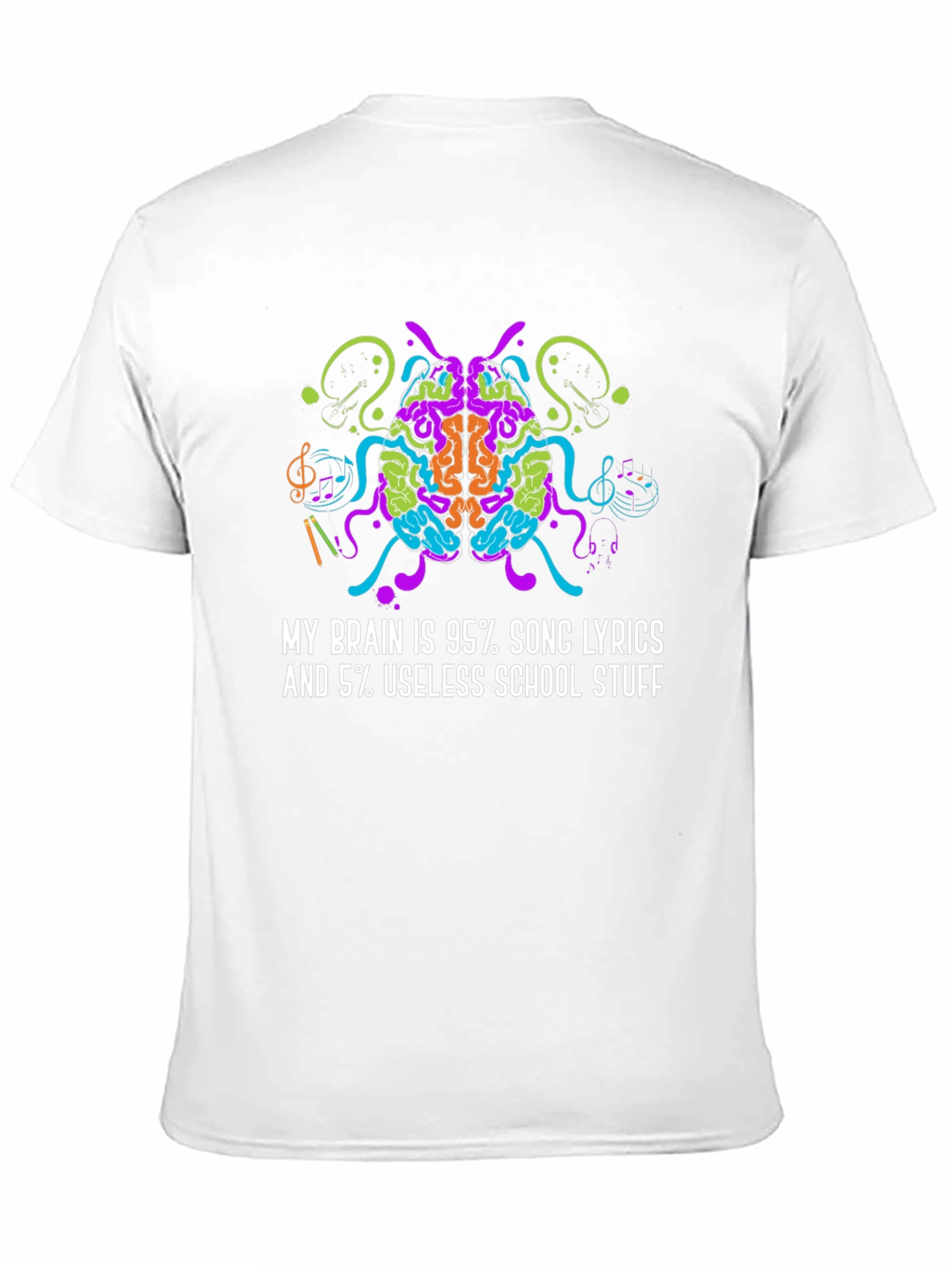 Brain Song Lyrics Graphic Tee