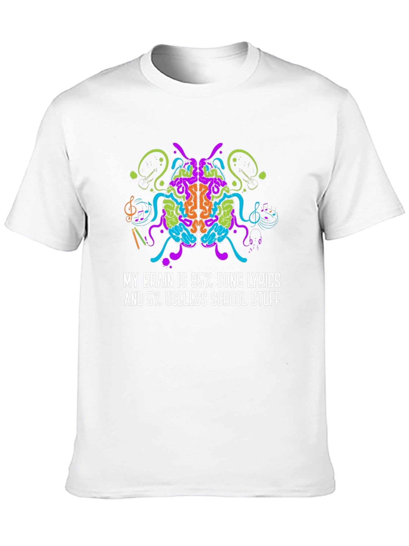 Brain Song Lyrics Graphic Tee