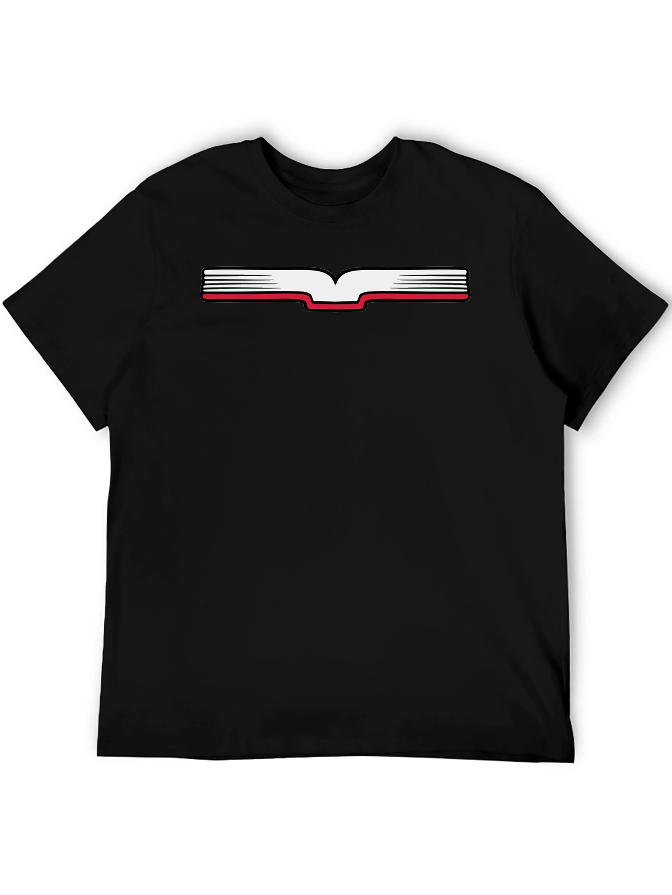 Book Logo Black T-Shirt - Casual Style