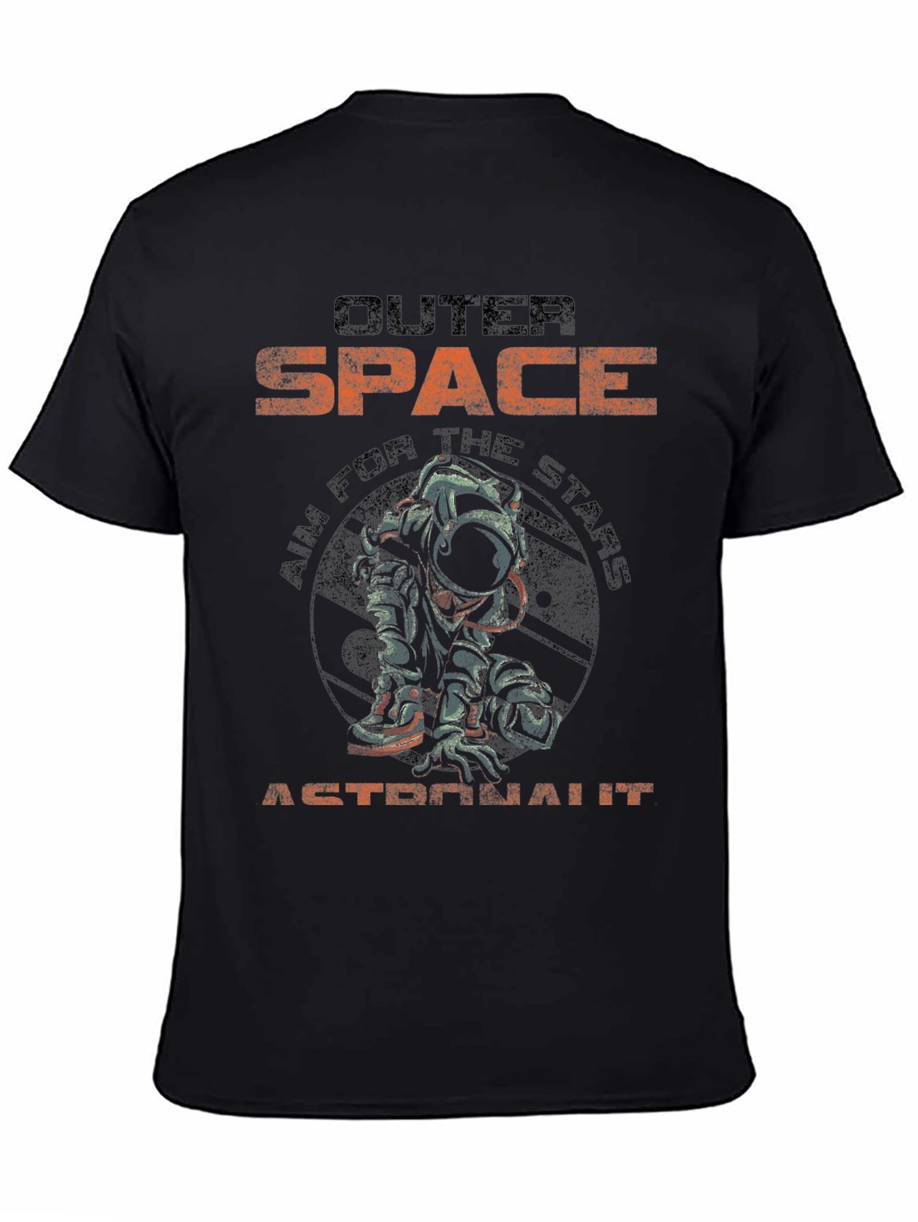 Outer Space Astronaut Graphic T-Shirt