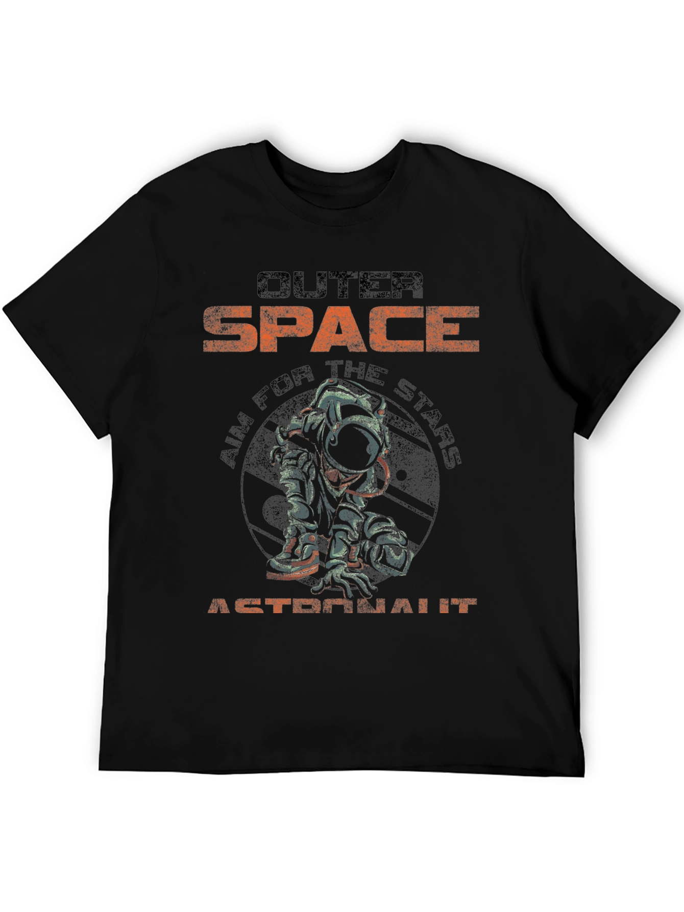 Outer Space Astronaut Graphic T-Shirt