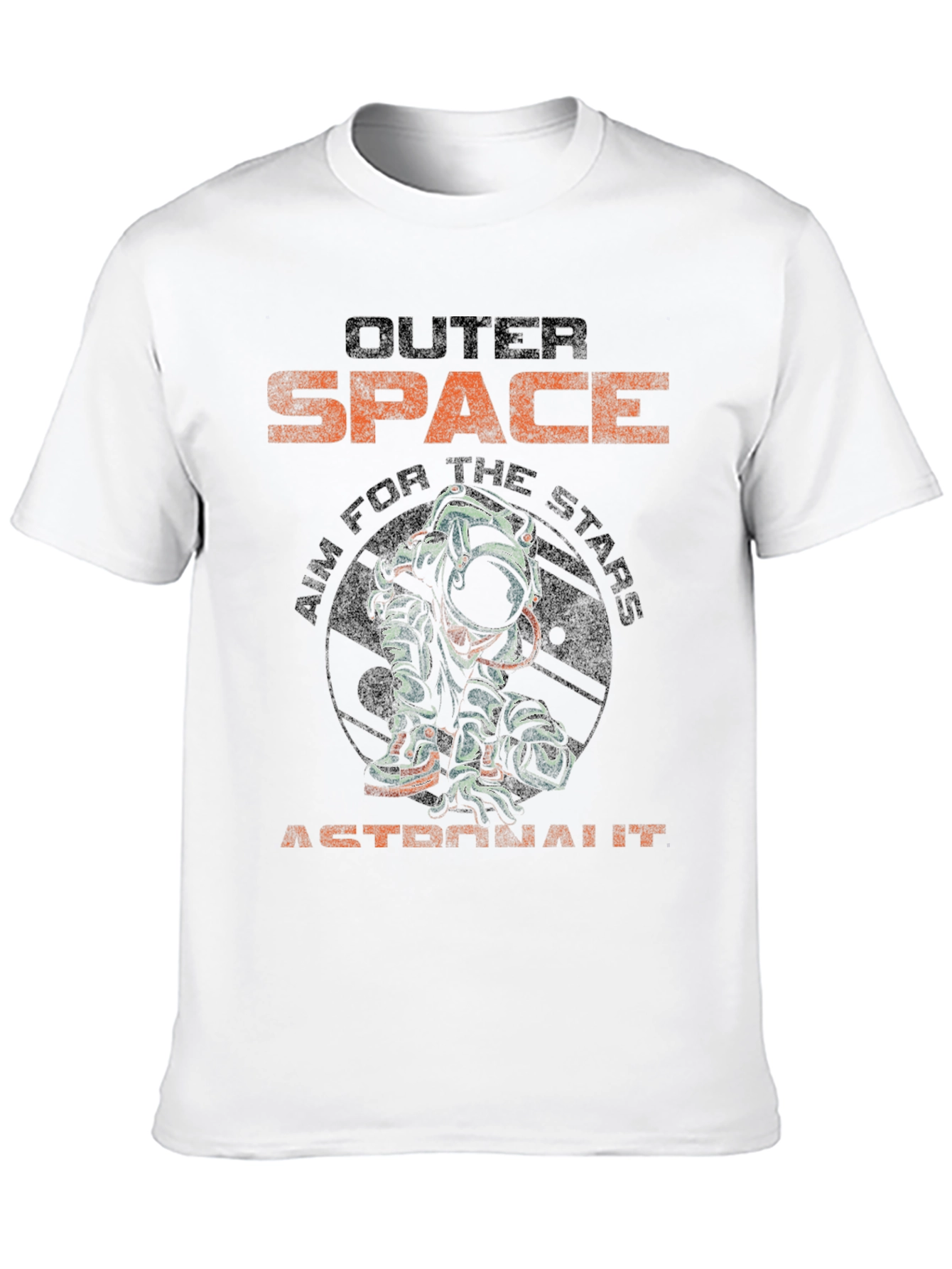 Outer Space Astronaut Graphic T-Shirt