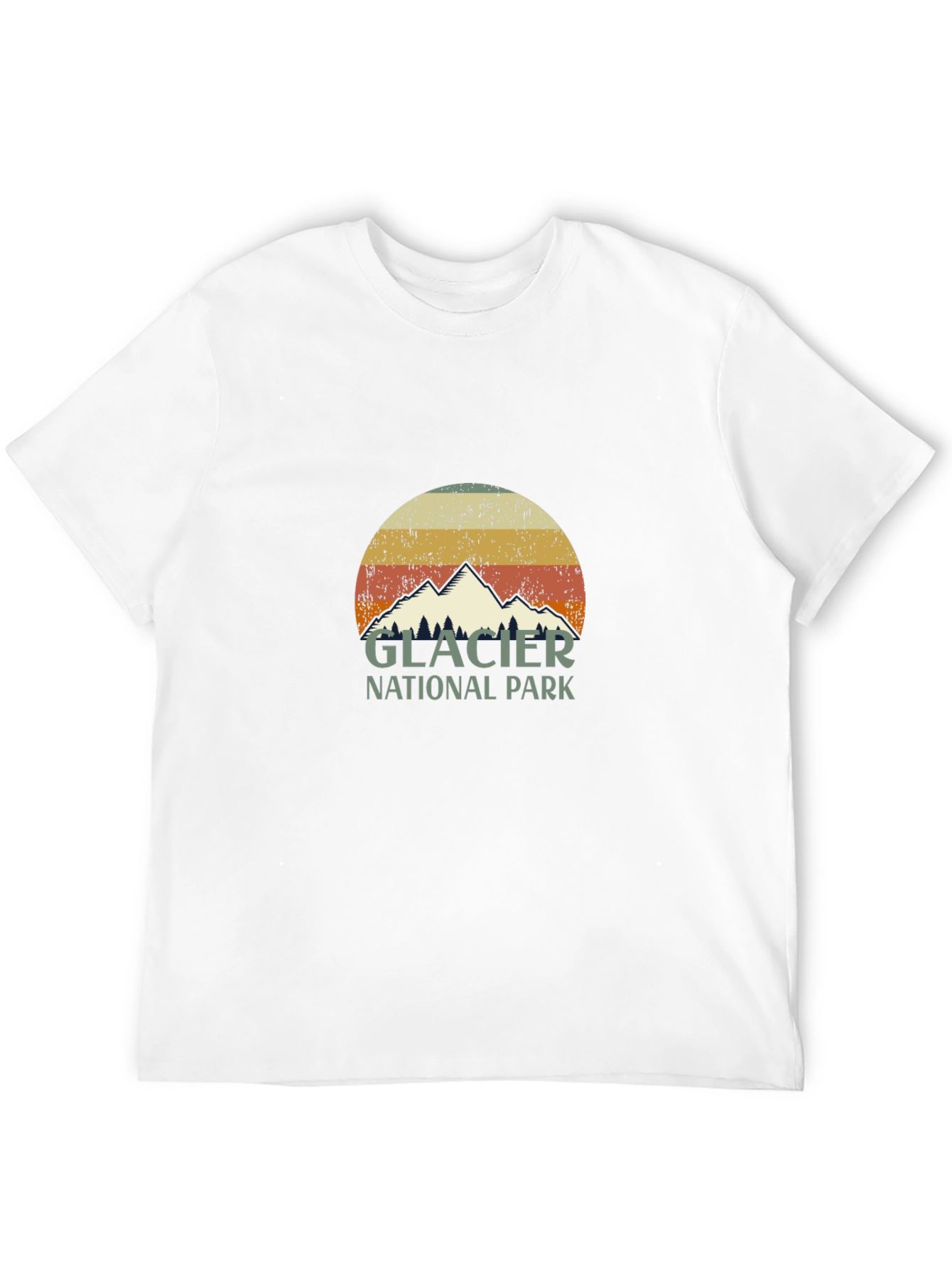Glacier National Park Retro Graphic Tee