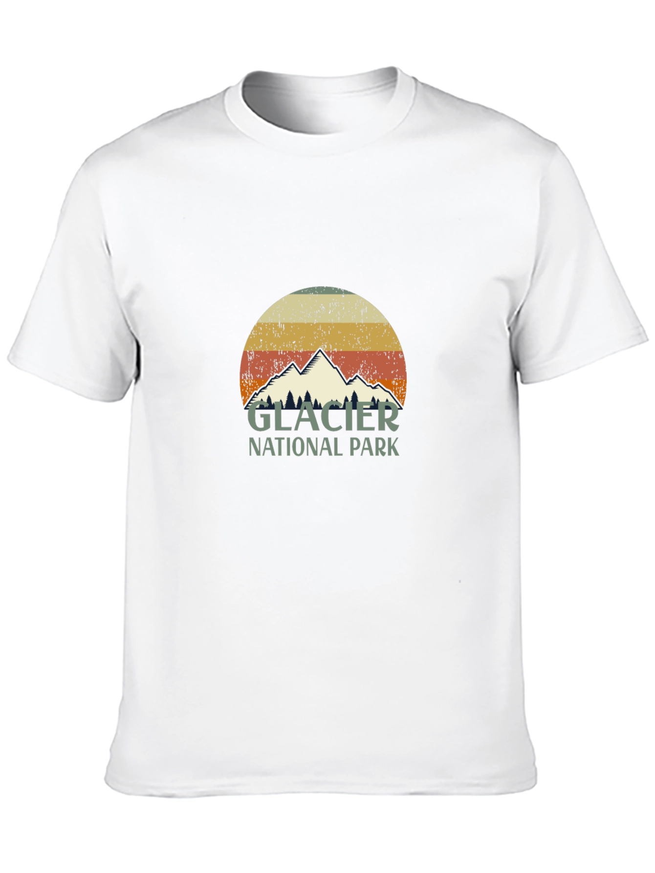 Glacier National Park Retro Graphic Tee