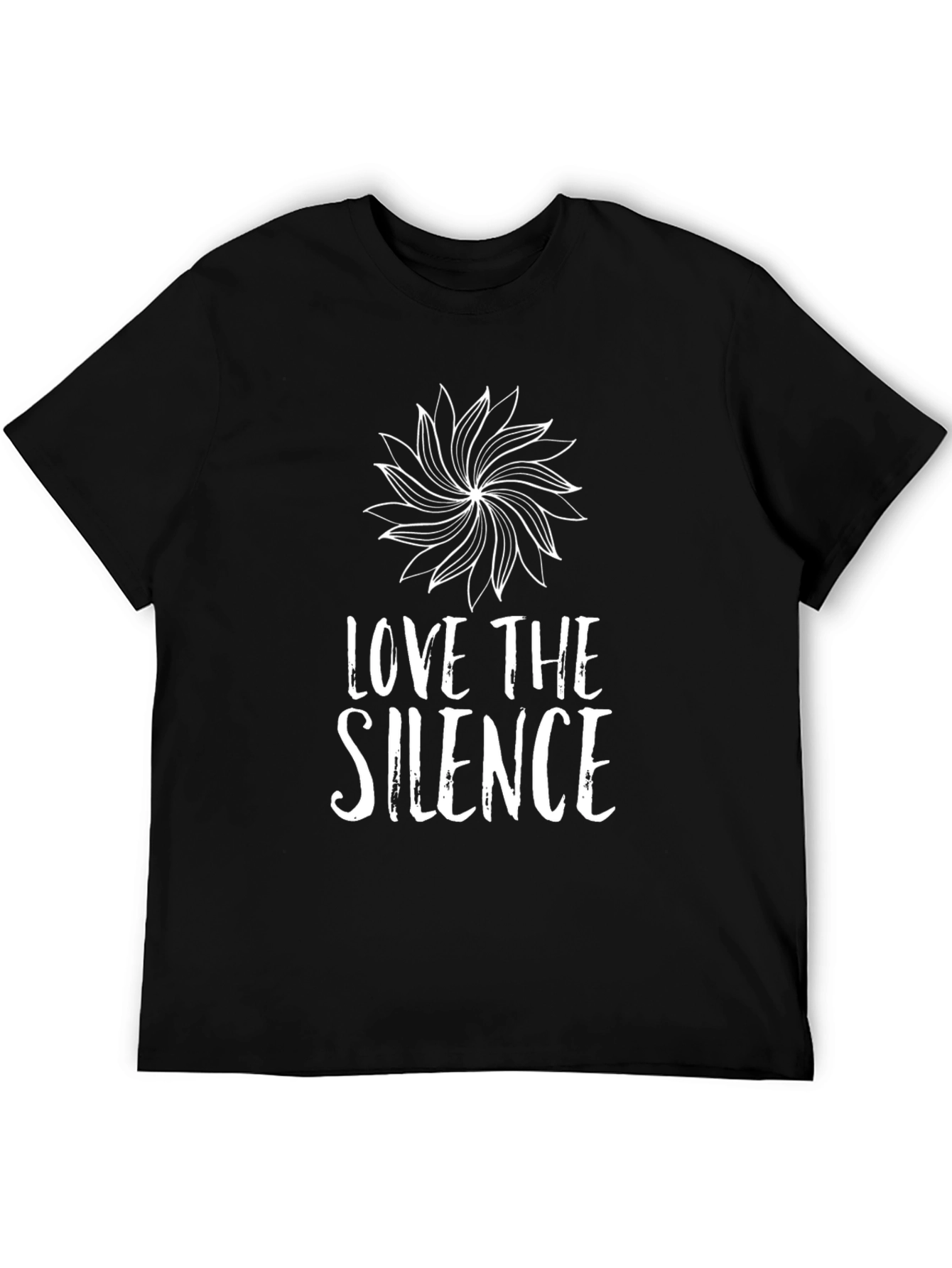 Love the Silence Graphic Tee - Unisex Black Shirt