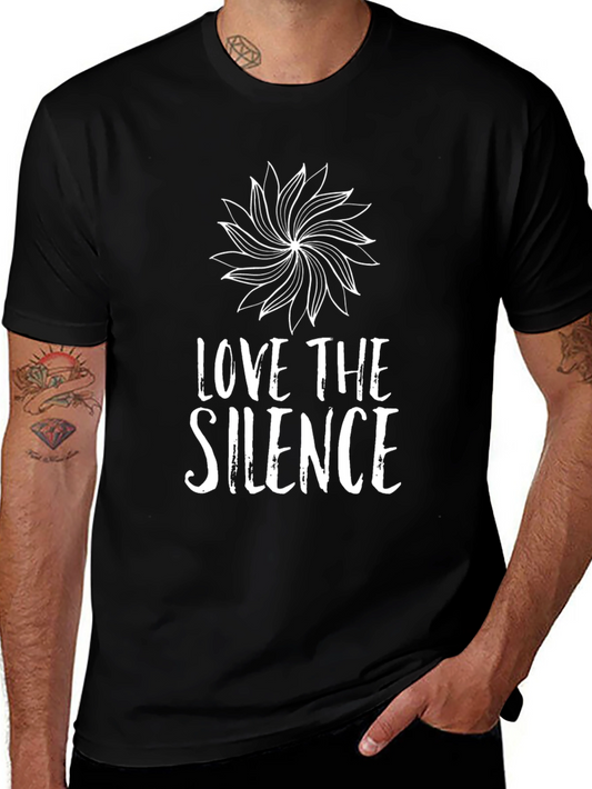 Love the Silence Graphic Tee - Unisex Black Shirt