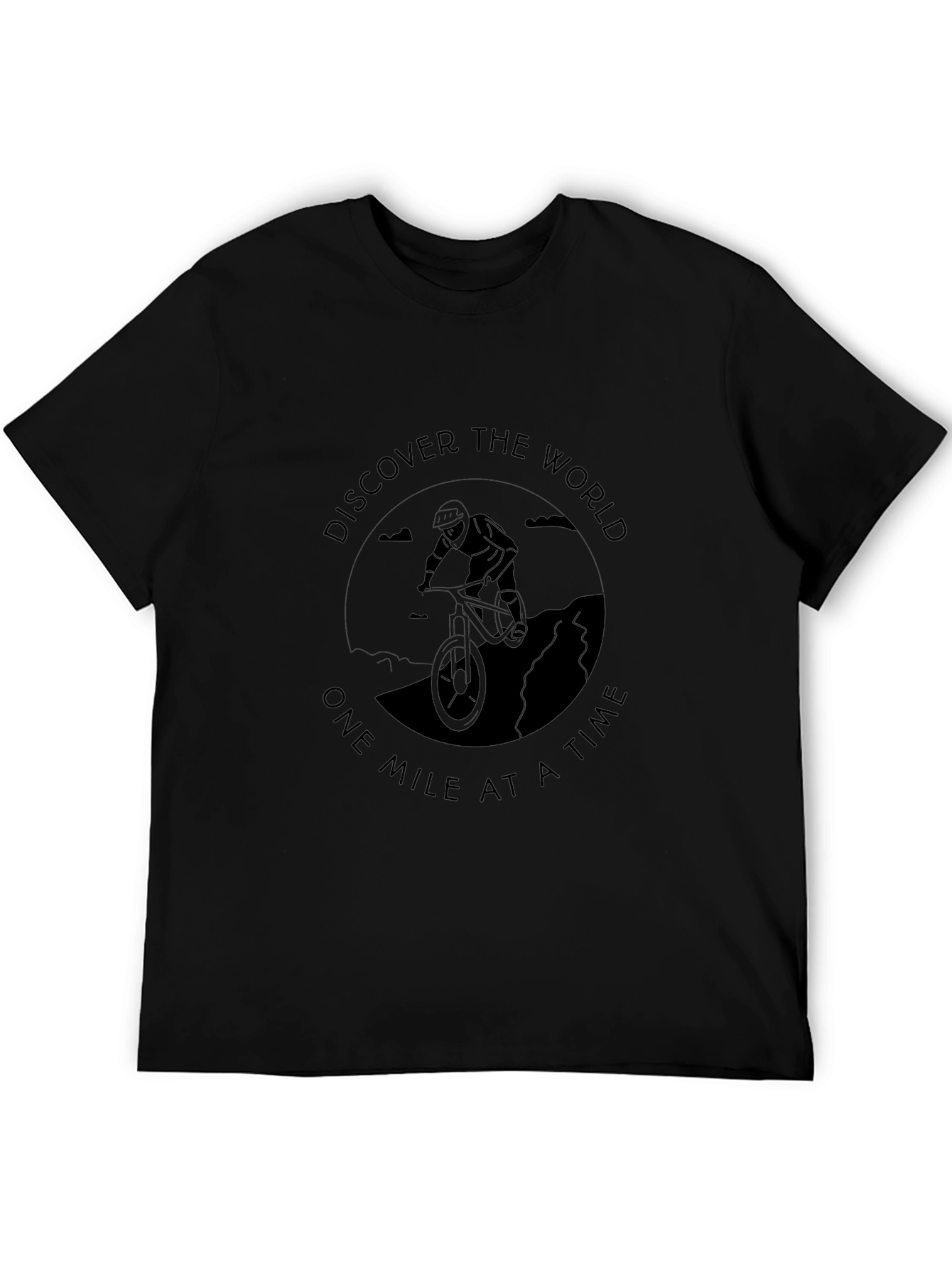 Discover the World T-Shirt - Black Graphic Tee
