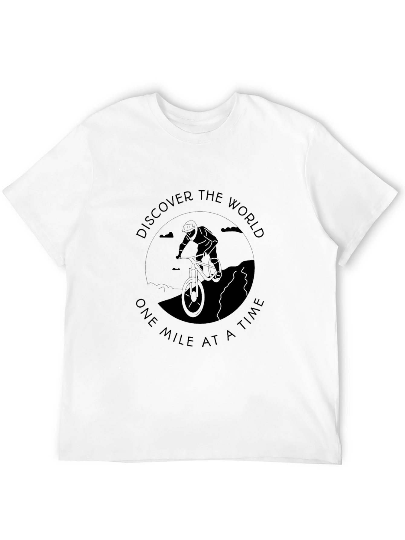 Discover the World T-Shirt - Black Graphic Tee