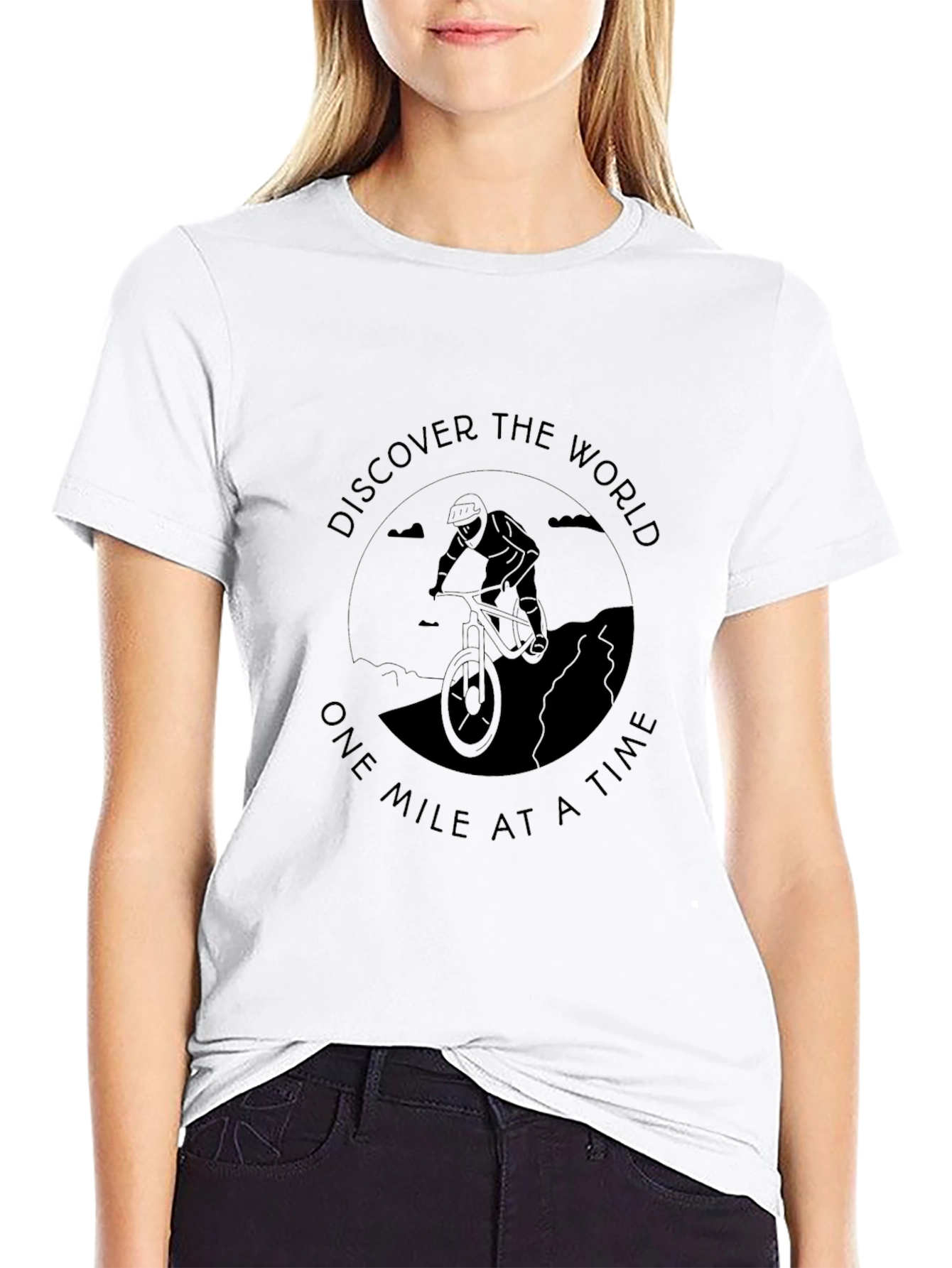 Discover the World T-Shirt - Black Graphic Tee