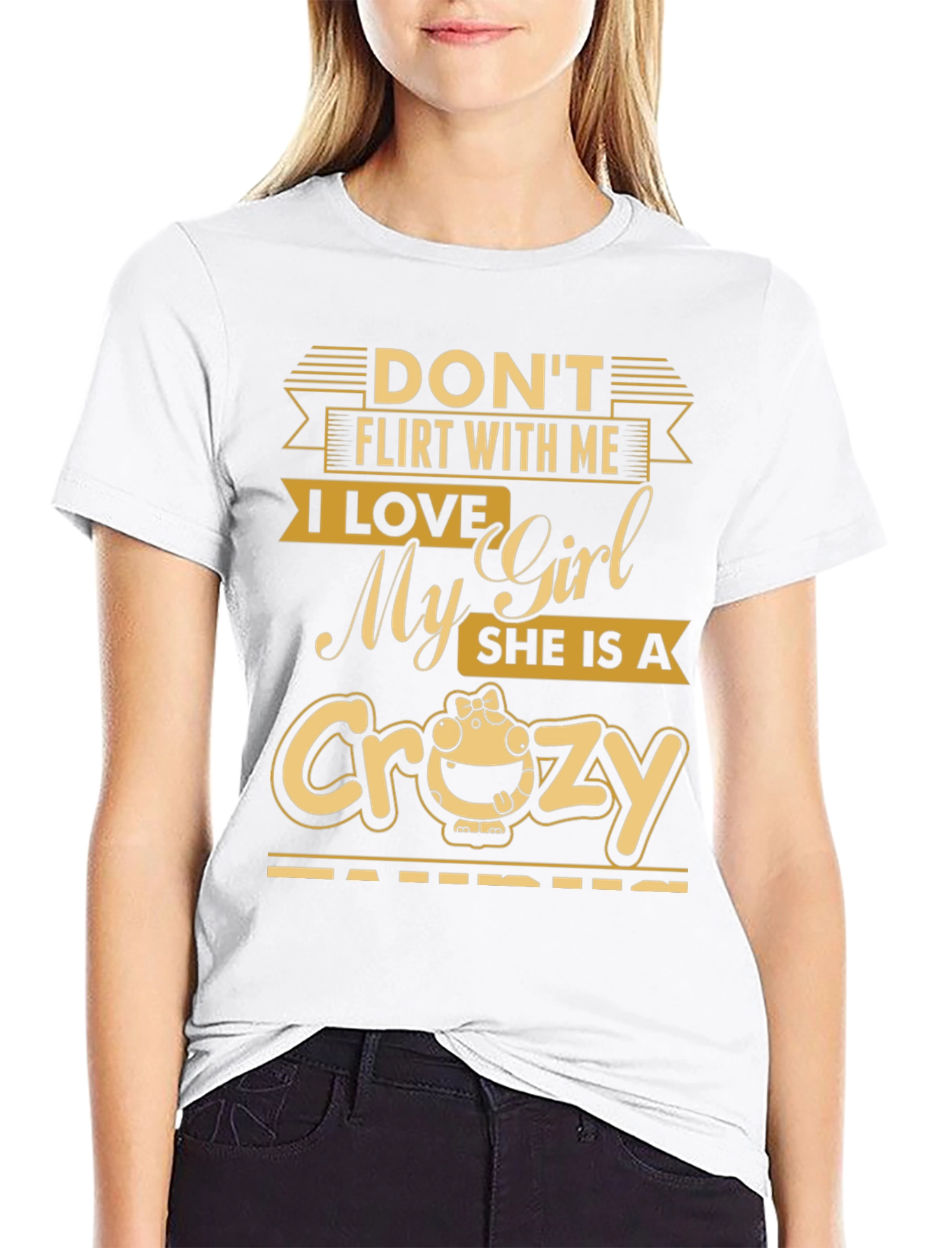 Funny Dont Flirt With Me Graphic T-Shirt