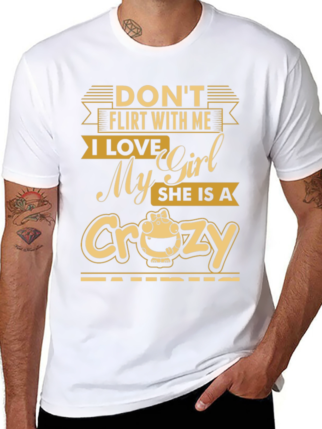 Funny Dont Flirt With Me Graphic T-Shirt