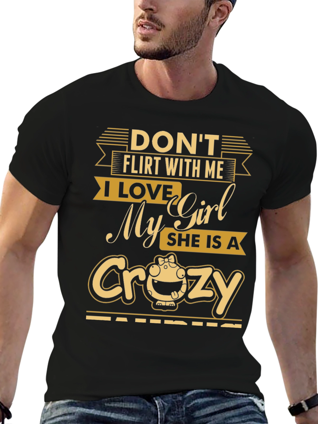 Funny Dont Flirt With Me Graphic T-Shirt