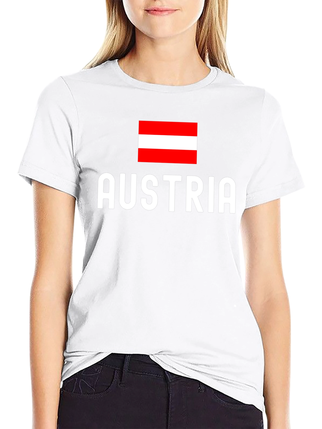 Austria Flag T-Shirt - Black Tee Austrian Pride