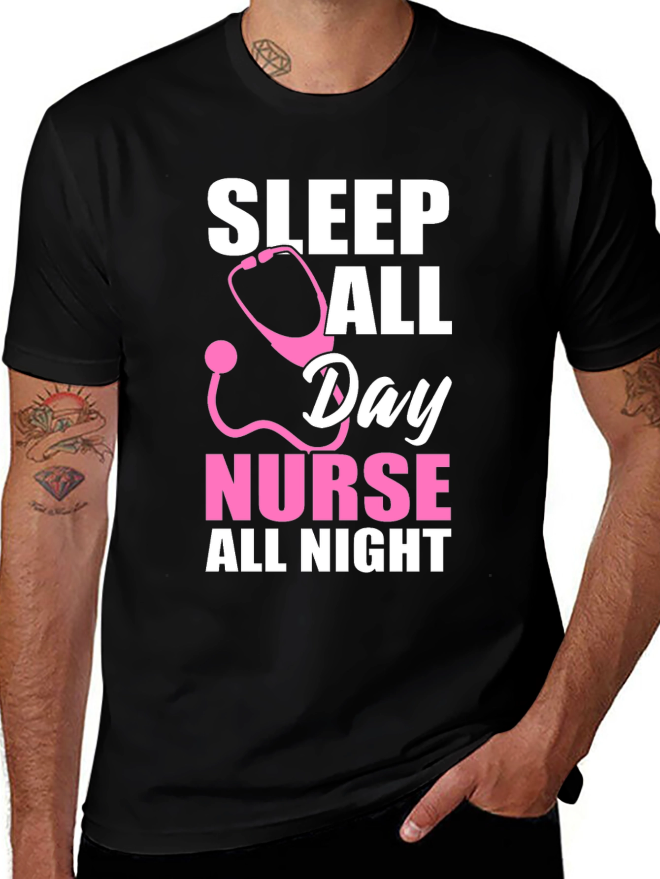 Nurse Sleep All Day T-Shirt