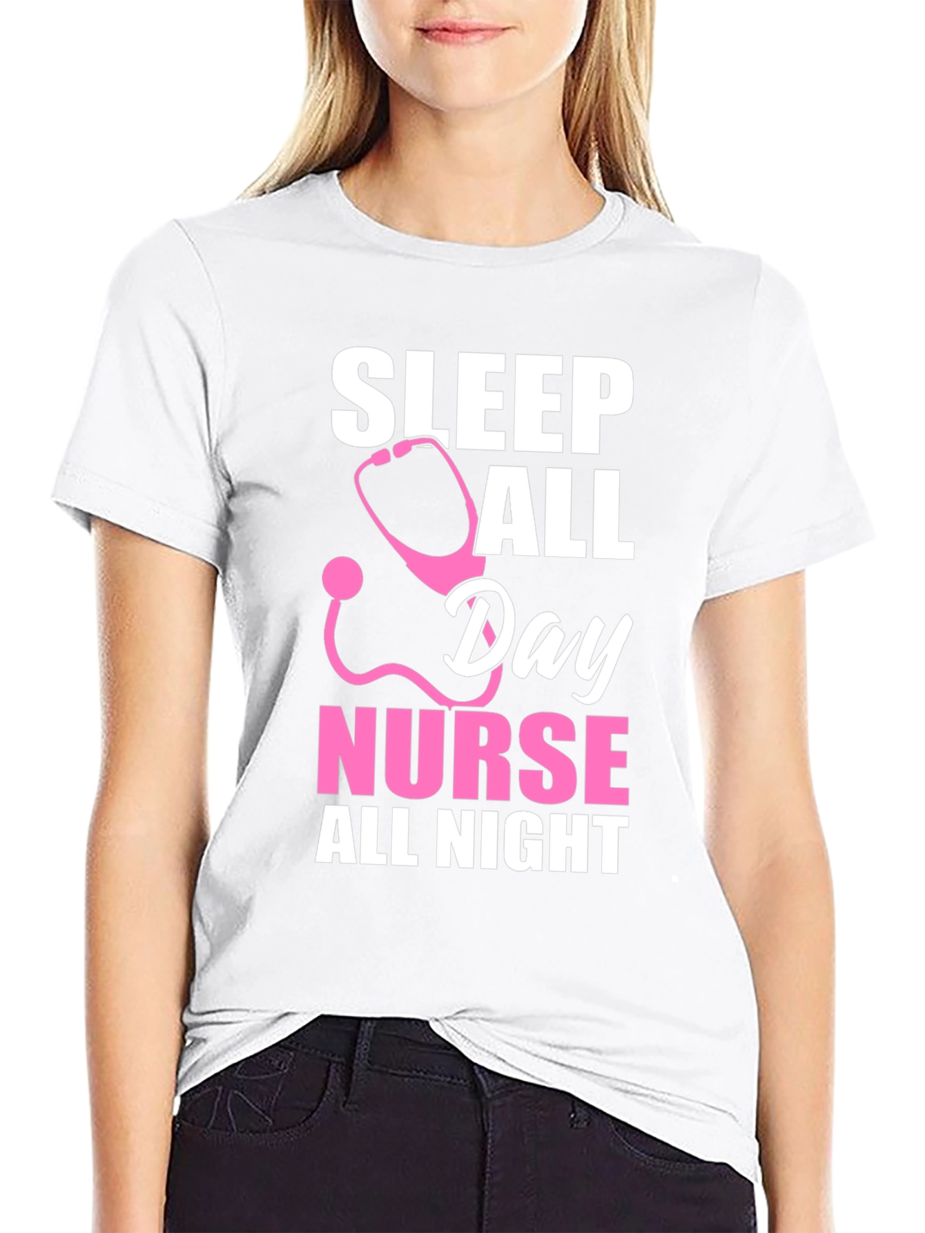 Nurse Sleep All Day T-Shirt