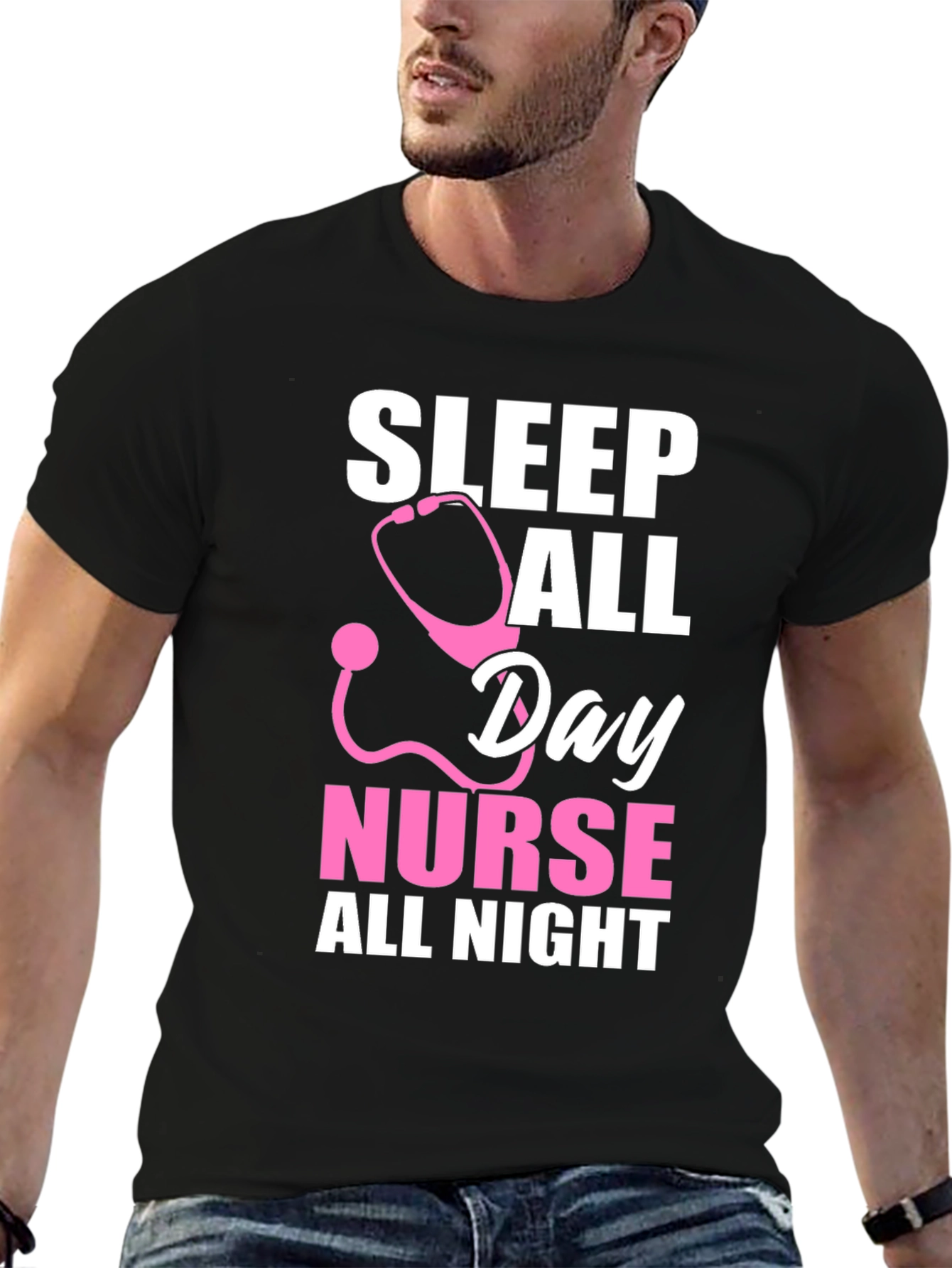 Nurse Sleep All Day T-Shirt